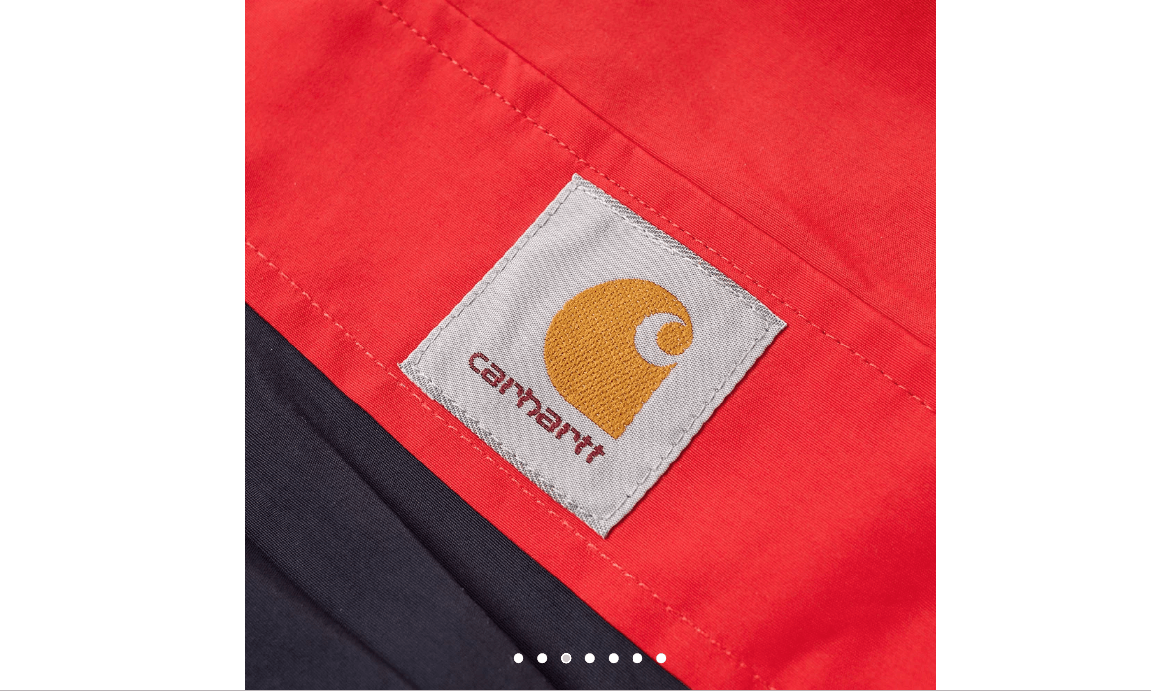 Carhartt Wip Nimbus Two Tone Hooded Pullover Red Navy Goji windbreaker Size US XS / EU 42 / 0 - 3 Thumbnail