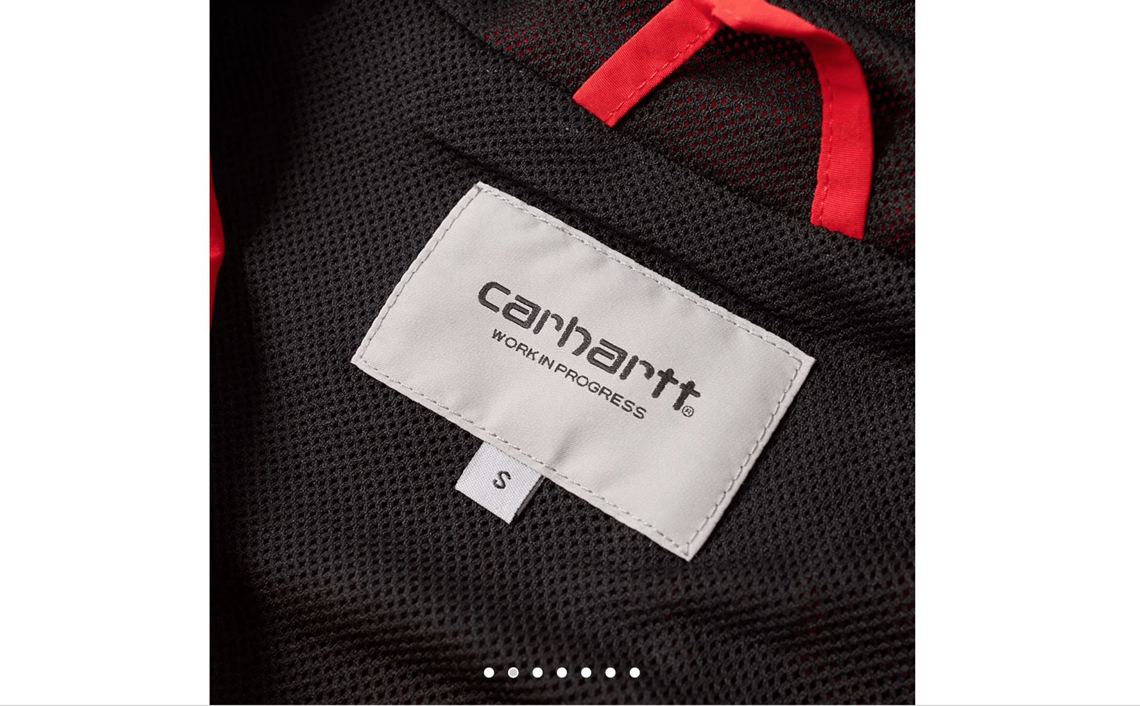 Carhartt Wip Nimbus Two Tone Hooded Pullover Red Navy Goji windbreaker Size US XS / EU 42 / 0 - 2 Thumbnail