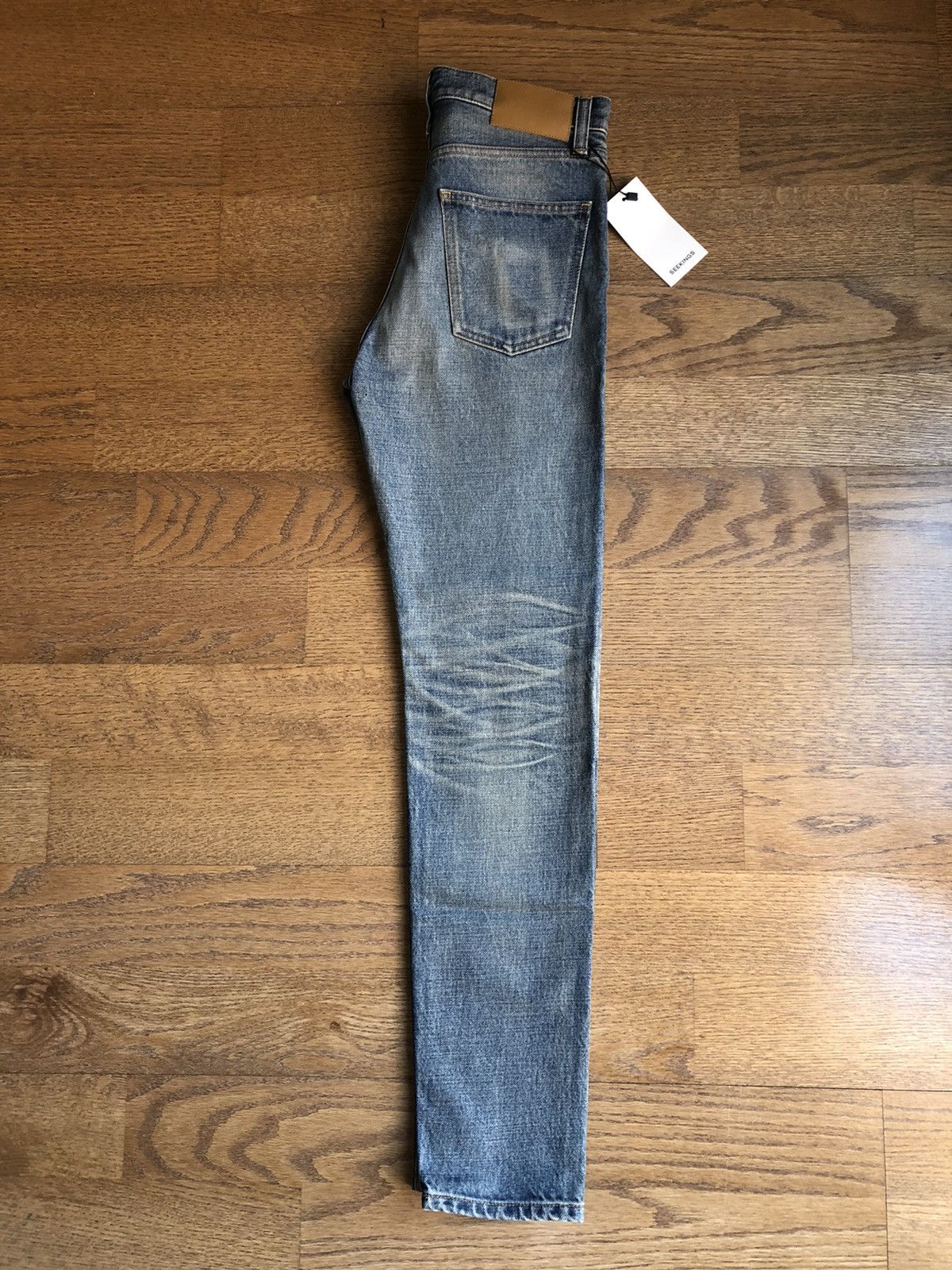 Seekings Signature Fit Washed Indigo Denim Jeans 27 28 Size US 27 - 13 Thumbnail