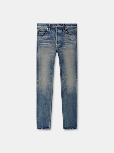 image of Seekings Signature Fit Washed Indigo Denim Jeans 27 28 in Blue Washed, Men's