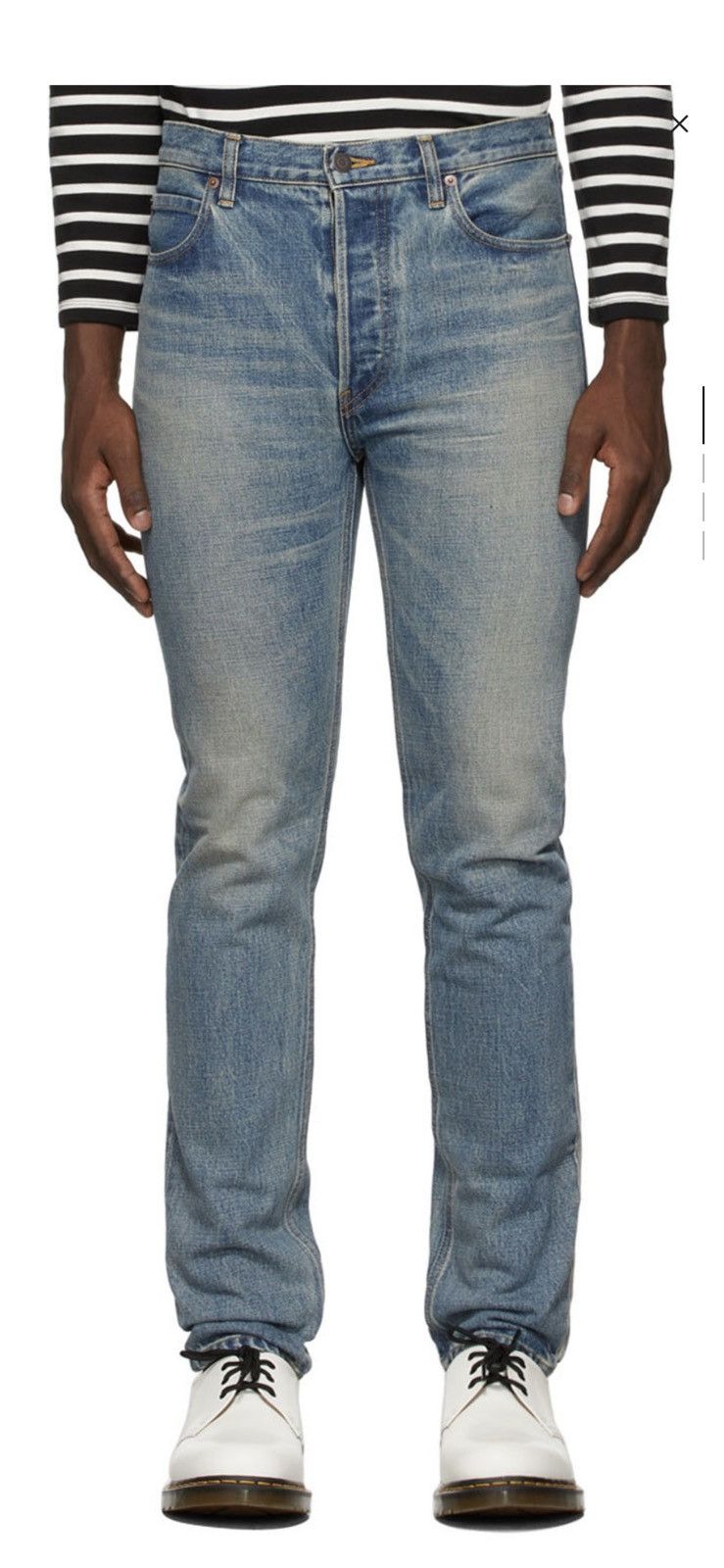 Seekings Signature Fit Washed Indigo Denim Jeans 27 28 Size US 27 - 15 Thumbnail