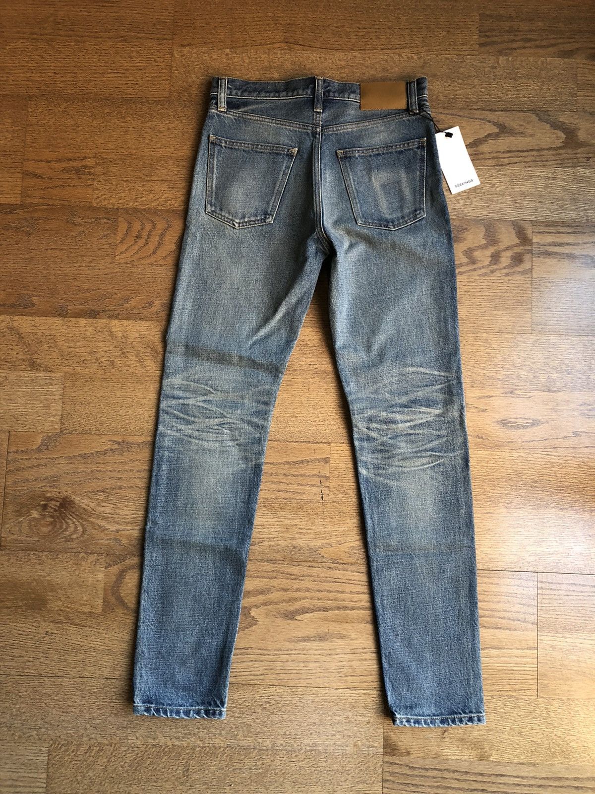 Seekings Signature Fit Washed Indigo Denim Jeans 27 28 Size US 27 - 10 Thumbnail
