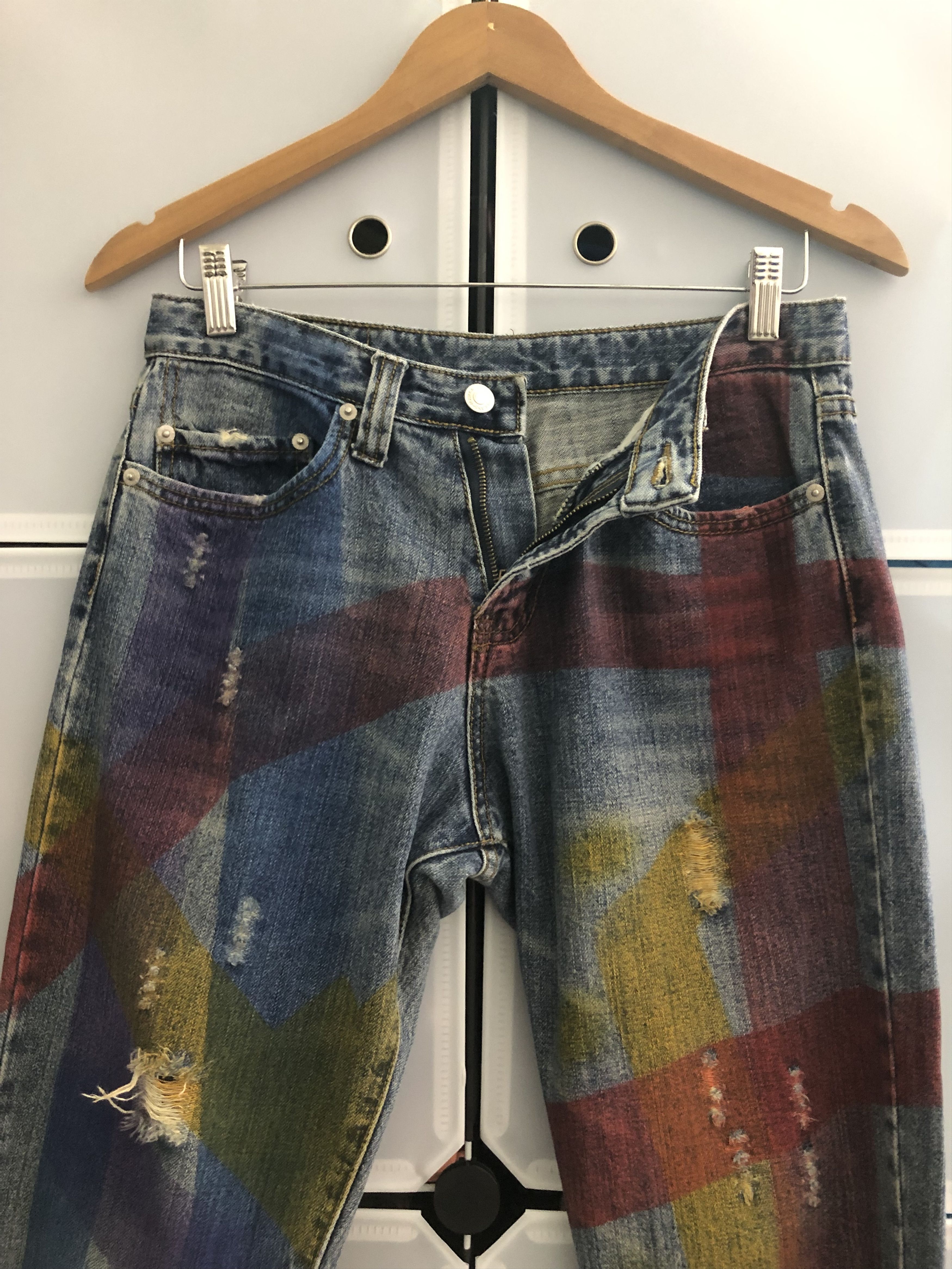 If Six Was Nine The M2368 Painter Line Denim Pants Size US 30 / EU 46 - 3 Thumbnail