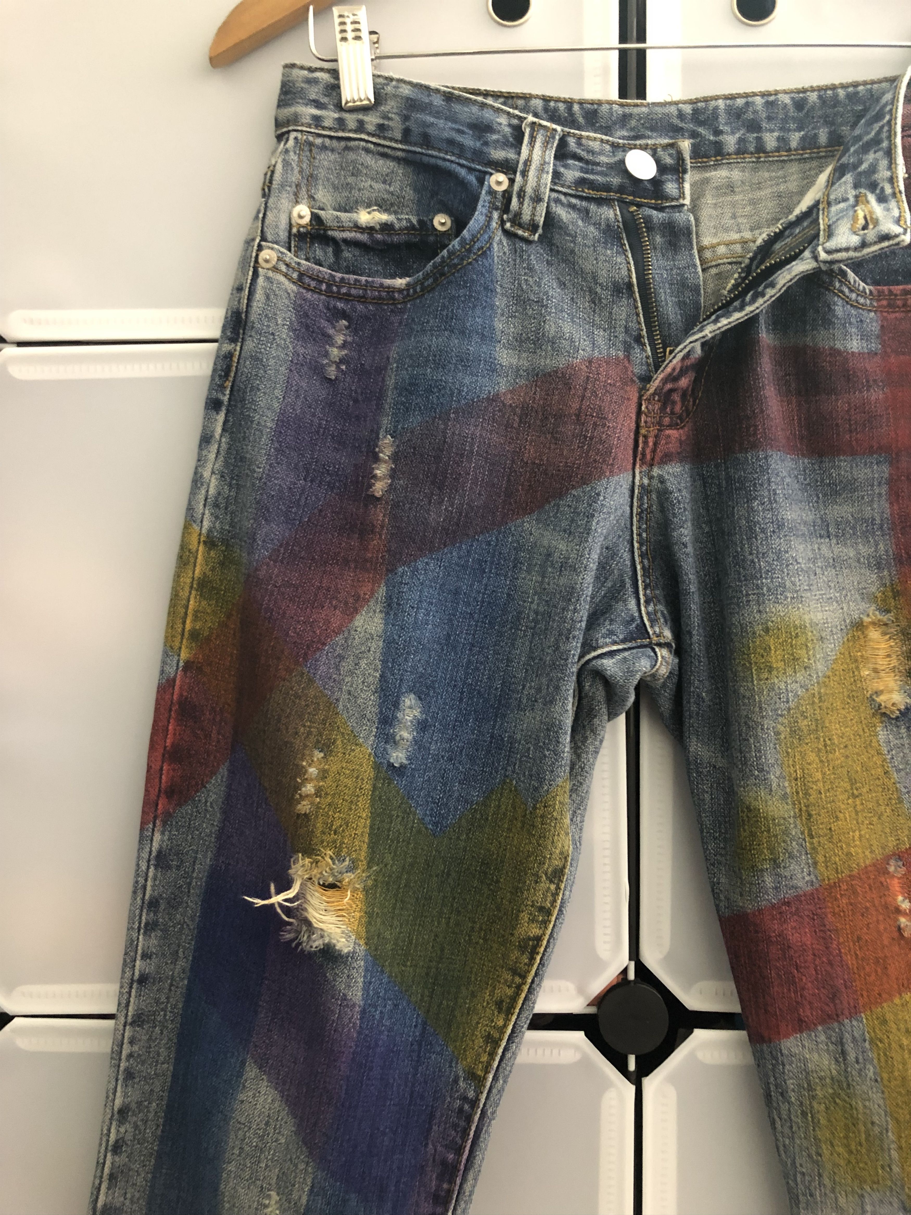 If Six Was Nine The M2368 Painter Line Denim Pants Size US 30 / EU 46 - 4 Thumbnail