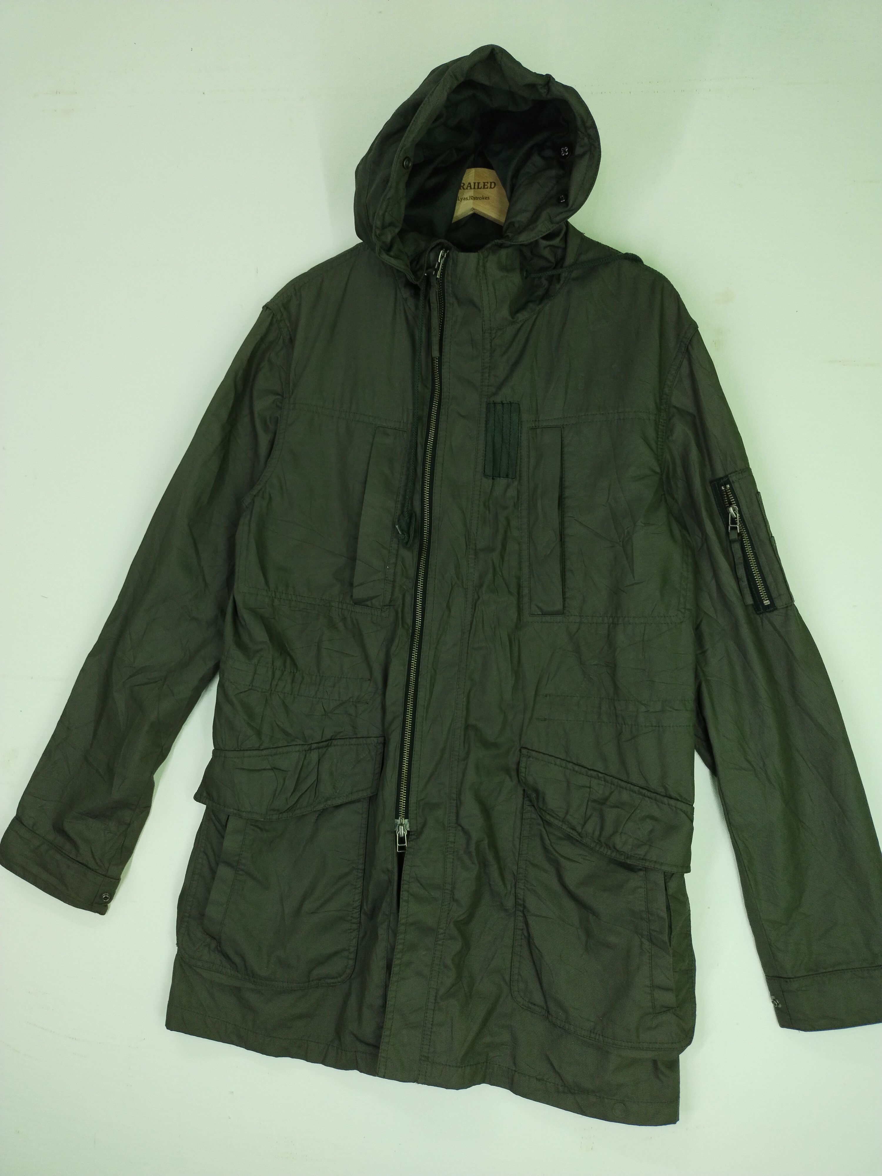Japanese Brand × Katharine Hamnett London Vintage Coat Jacket UNISEX Size L / US 10 / IT 46 - 2 Thumbnail