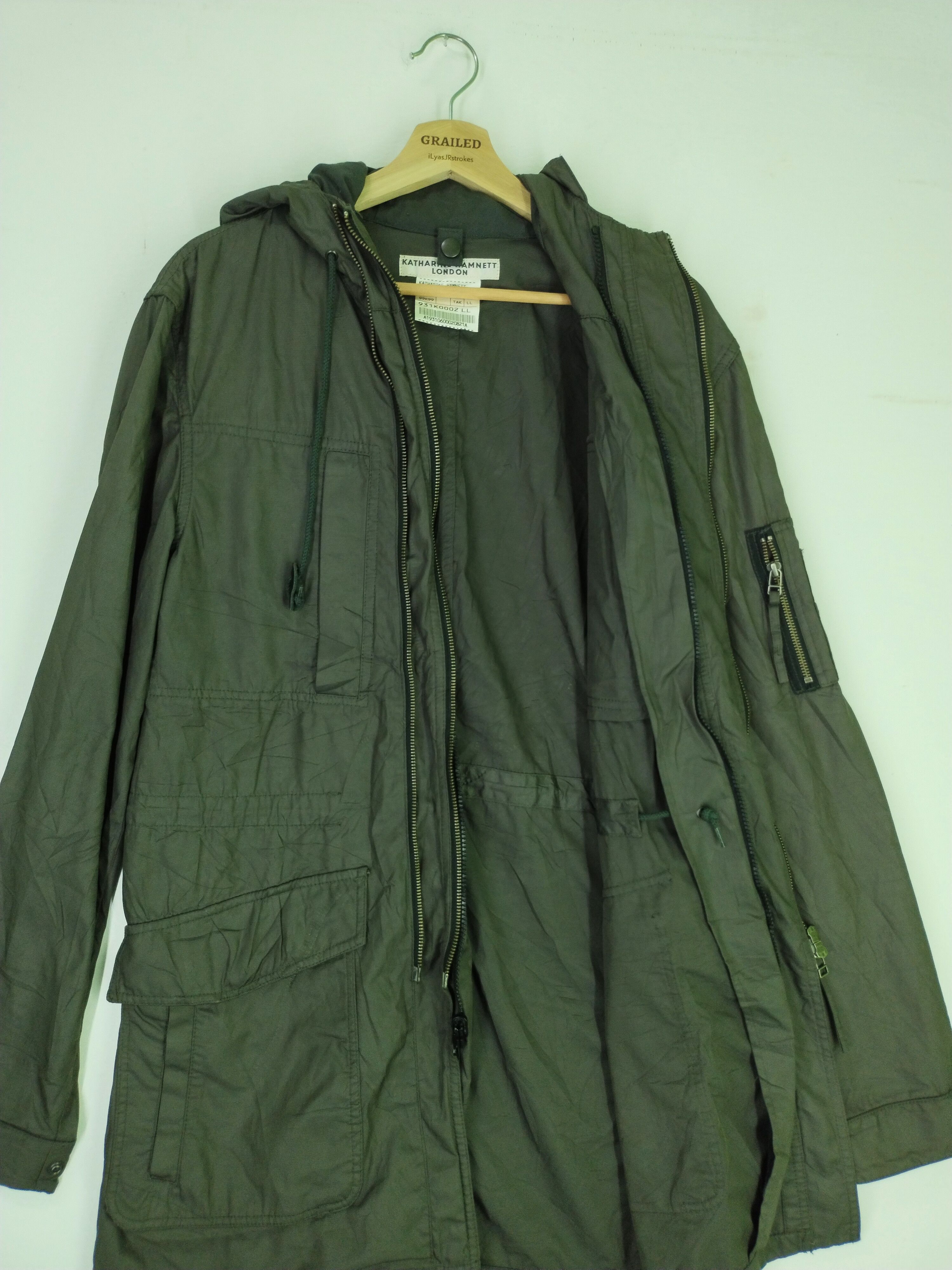 Japanese Brand × Katharine Hamnett London Vintage Coat Jacket UNISEX Size L / US 10 / IT 46 - 12 Thumbnail