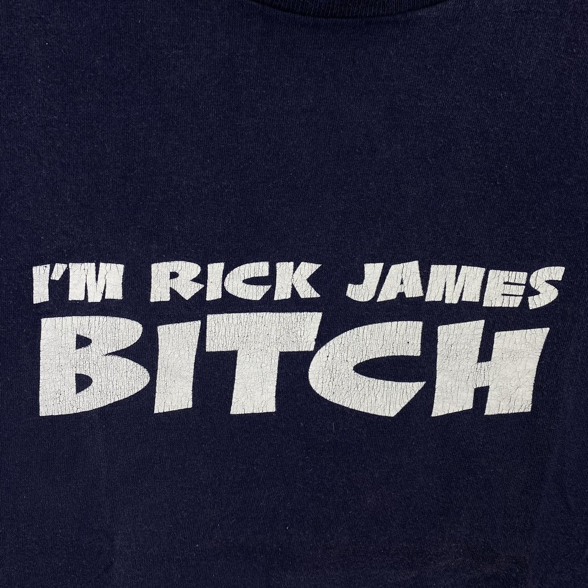 Vintage Vintage 90s I'M RICK JAMES Bitch Print Band Navy Short Size US S / EU 44-46 / 1 - 2 Thumbnail