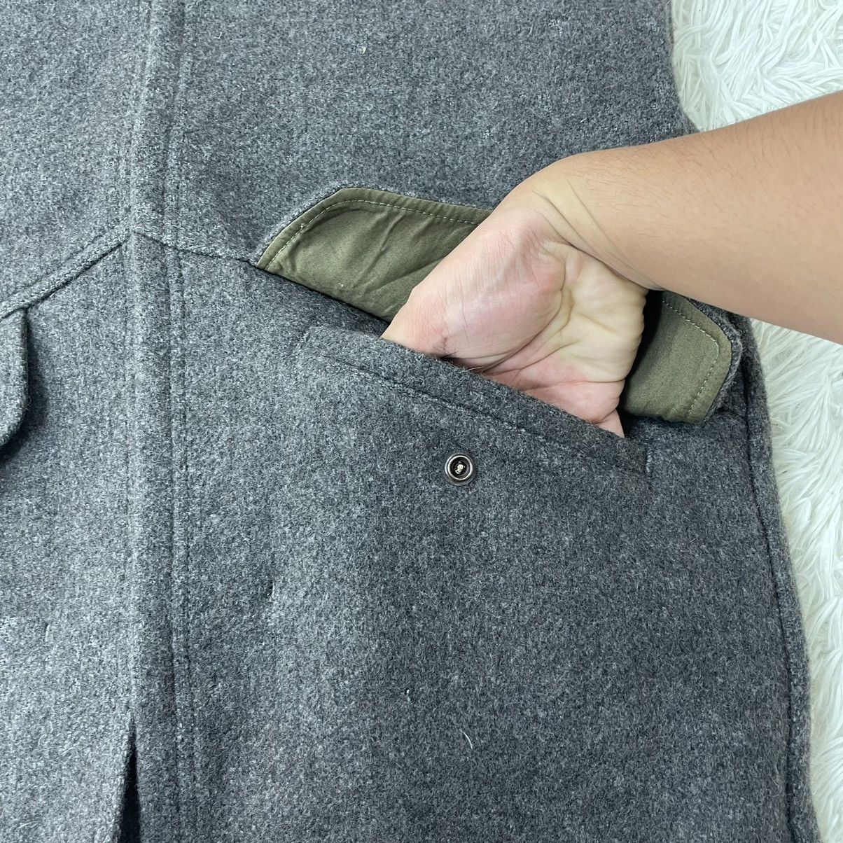 Japanese Brand Japanese Wool Jacket Opened Hoodie Size US M / EU 48-50 / 2 - 9 Thumbnail
