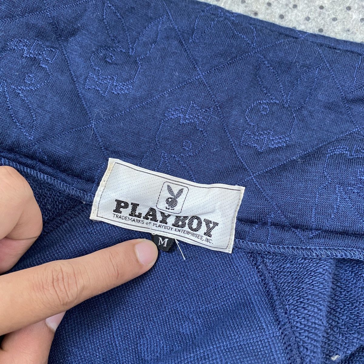 Japanese Brand Playboy Embroidered Blue Pajamas Size US M / EU 48-50 / 2 - 15 Thumbnail