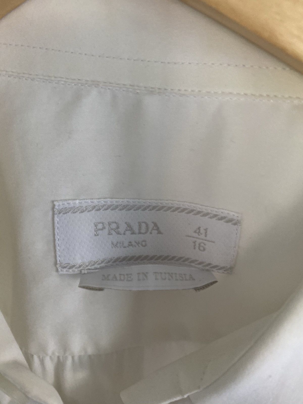 Prada White Prada Dress Shirt Size US M / EU 48-50 / 2 - 2 Thumbnail