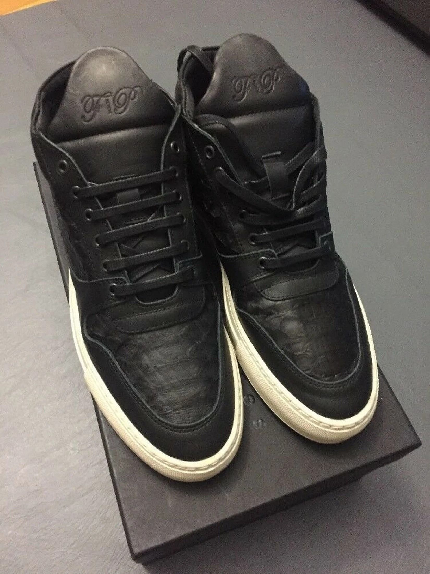Filling Pieces Real Black Python Mid Top Transformed Off White Portugal Size US 8.5 / EU 41-42 - 3 Thumbnail