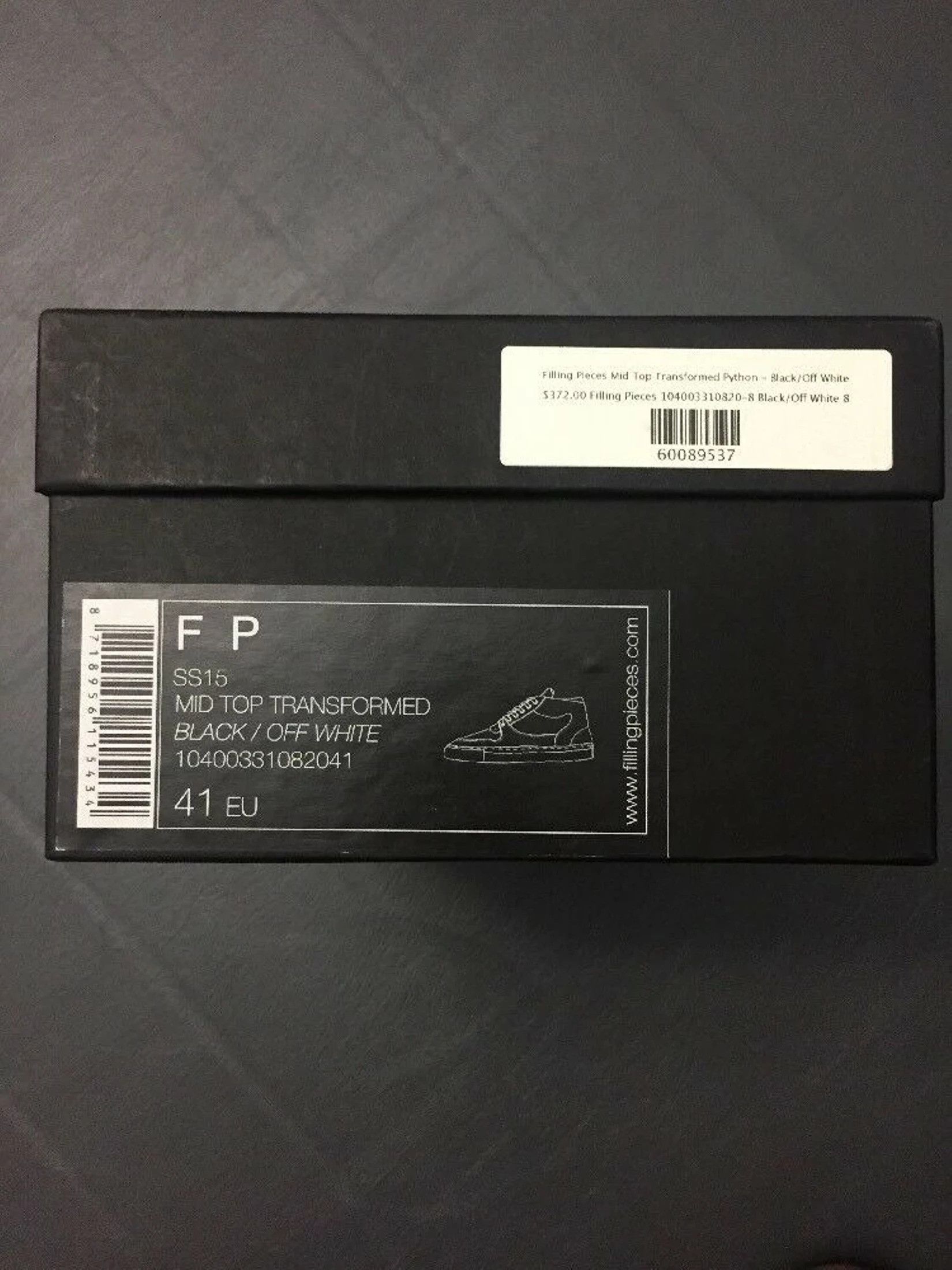 Filling Pieces Real Black Python Mid Top Transformed Off White Portugal Size US 8.5 / EU 41-42 - 6 Thumbnail