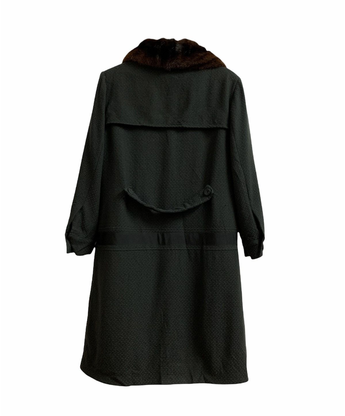 Fendi 💥Fendi Wool Fur Collar Long Coat Jacket Size L / US 10 / IT 46 - 9 Thumbnail