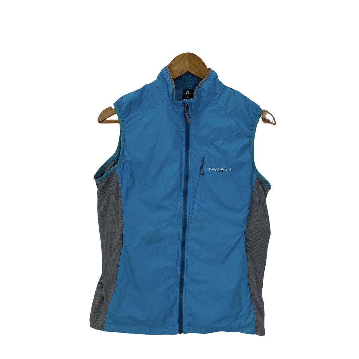 image of Montbell Climaplus Light Fleece Vest in Blue, Men's (Size Medium)