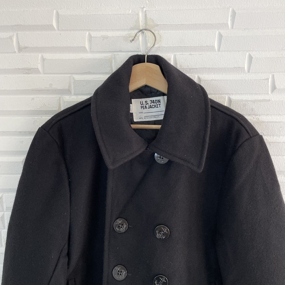 Schott Schott US 740N Wool Pea Coat Size US M / EU 48-50 / 2 - 3 Thumbnail