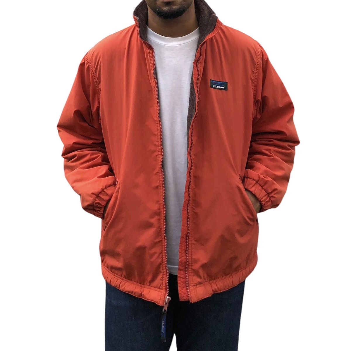 L.L. Bean Vintage L. L. Bean Men's Warm Up Lined Fleece Jacket Size US L / EU 52-54 / 3 - 3 Thumbnail