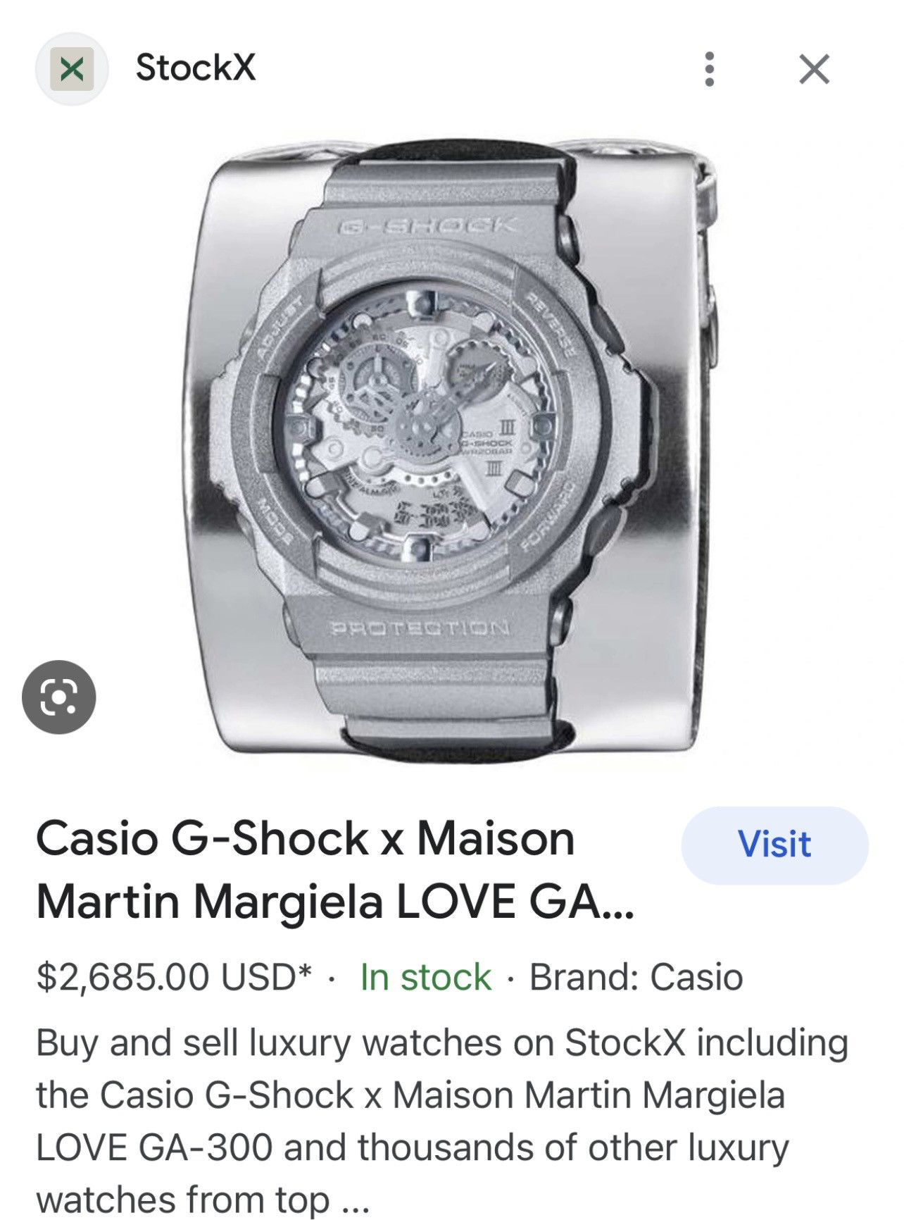 G Shock × Maison Margiela 🔥 Rare 2013 30th anniversary GA-300MMM Limited edition watch Size ONE SIZE - 13 Thumbnail
