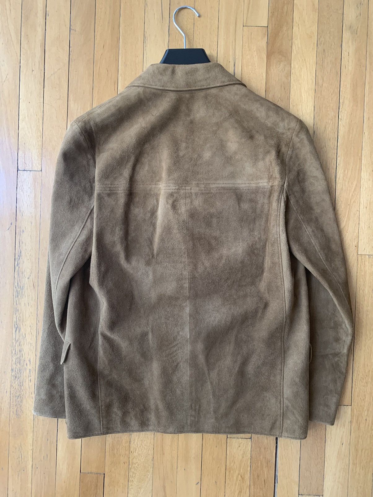 Celine × Hedi Slimane Jacket in Straight Suede sz EU 44 nut brown tobacco goatskin Size US S / EU 44-46 / 1 - 4 Thumbnail