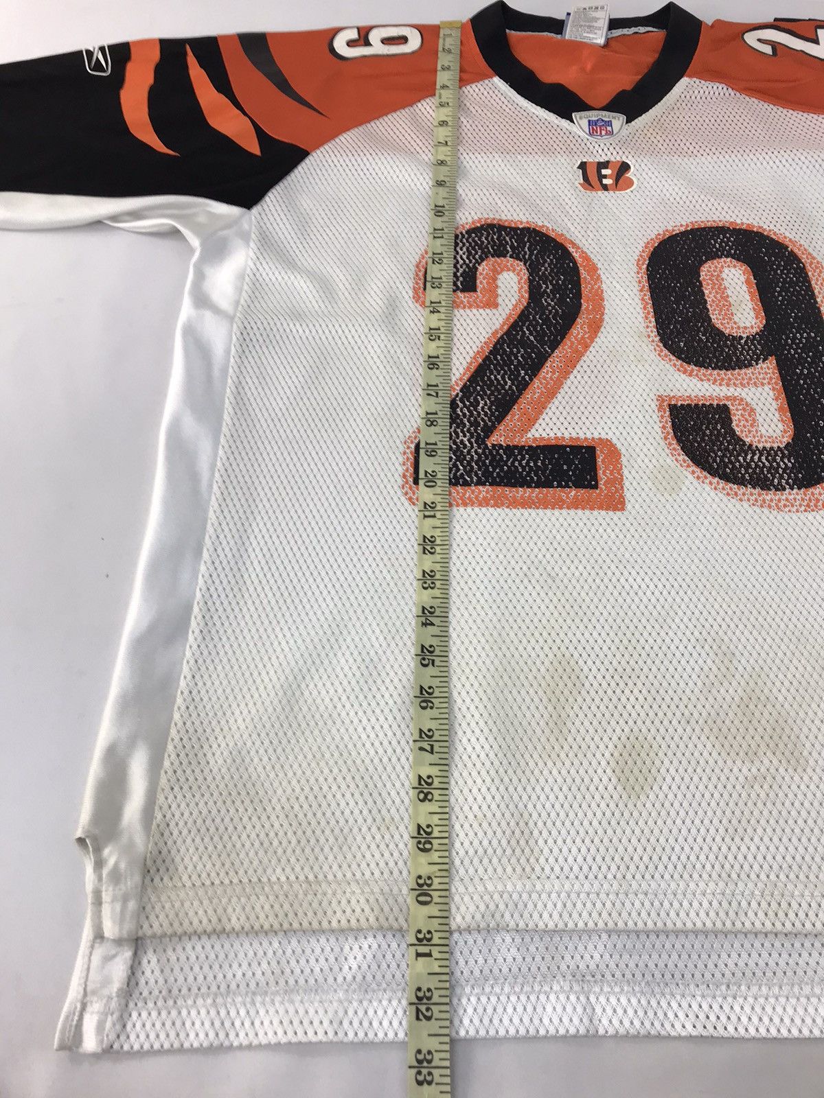 NFL × Vintage Reebok Player NFL Cincinmati Bengals Striped 29 Halls Jersey Size US L / EU 52-54 / 3 - 10 Thumbnail