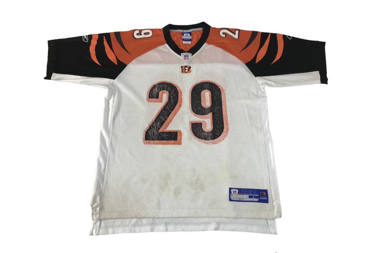 NFL × Vintage Reebok Player NFL Cincinmati Bengals Striped 29 Halls Jersey Size US L / EU 52-54 / 3 - 1 Thumbnail