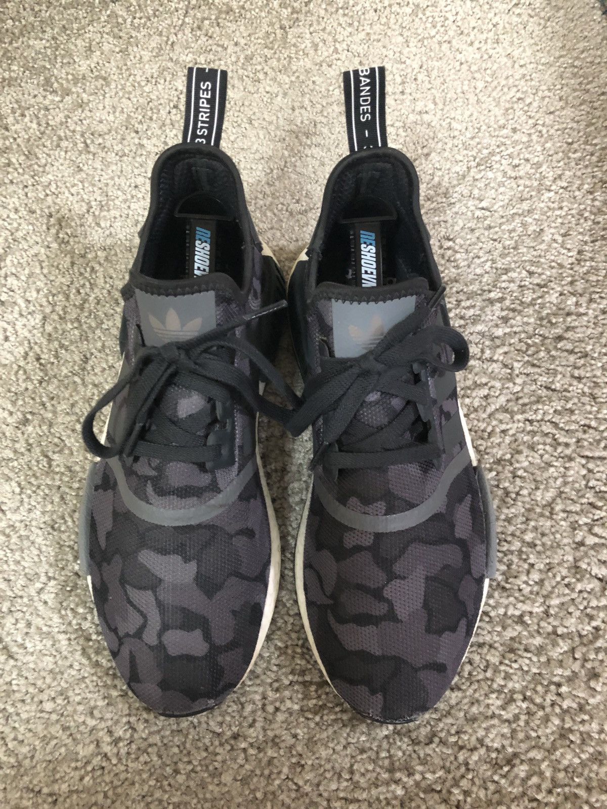 Adidas RARE SOLDOUT NMD_R1 Core Black Camo 2018 Size US 9 / EU 42 - 1 Thumbnail