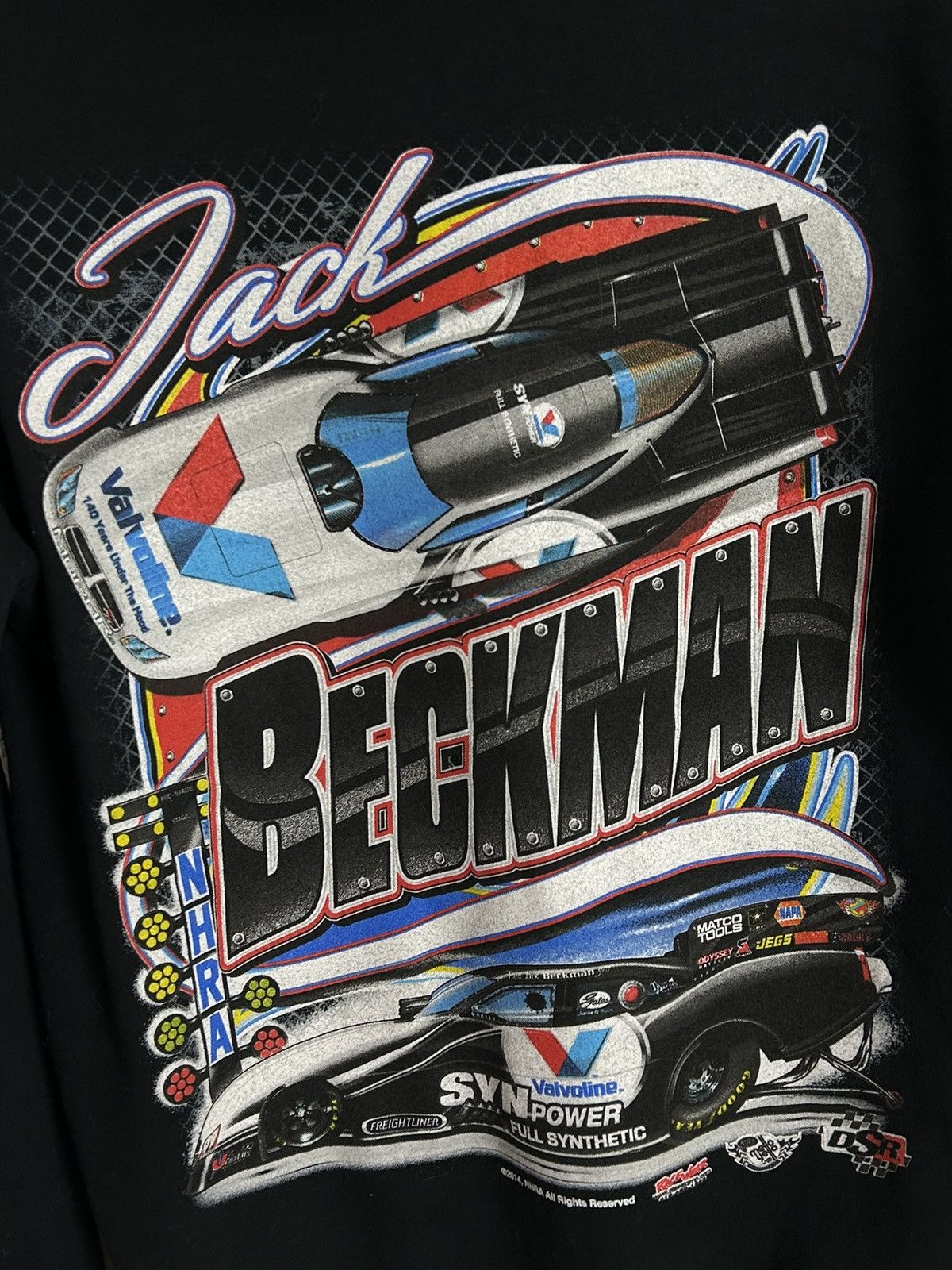 NASCAR Jack Beckman Nascar 2014 Licensed Hoodie In Black Size US S / EU 44-46 / 1 - 4 Thumbnail
