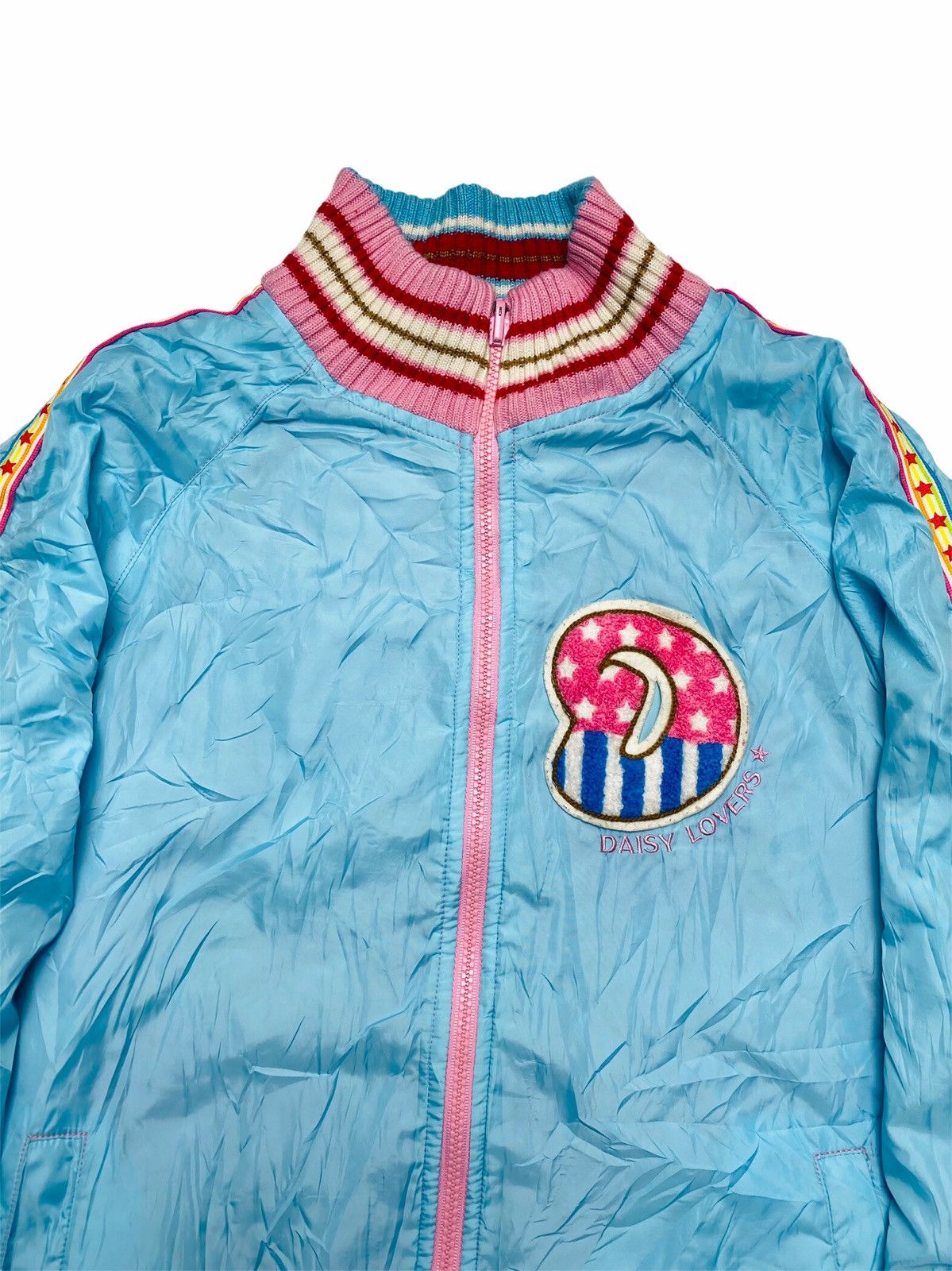 Angel Blue 2000s Daisy Lovers - Reversible Taped Knitted Star Jacket Size US M / EU 48-50 / 2 - 16 Thumbnail