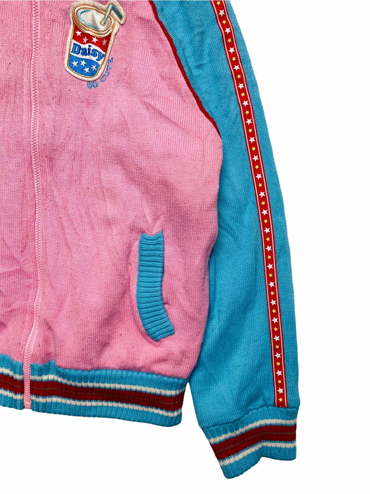 Angel Blue 2000s Daisy Lovers - Reversible Taped Knitted Star Jacket Size US M / EU 48-50 / 2 - 11 Thumbnail