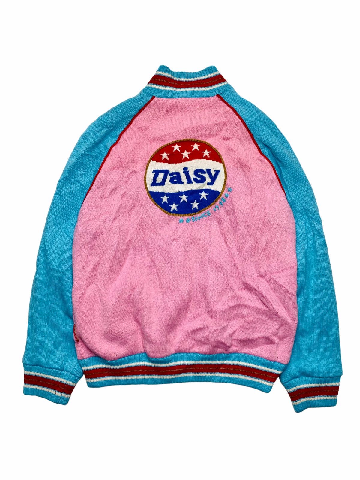 Angel Blue 2000s Daisy Lovers - Reversible Taped Knitted Star Jacket Size US M / EU 48-50 / 2 - 5 Thumbnail