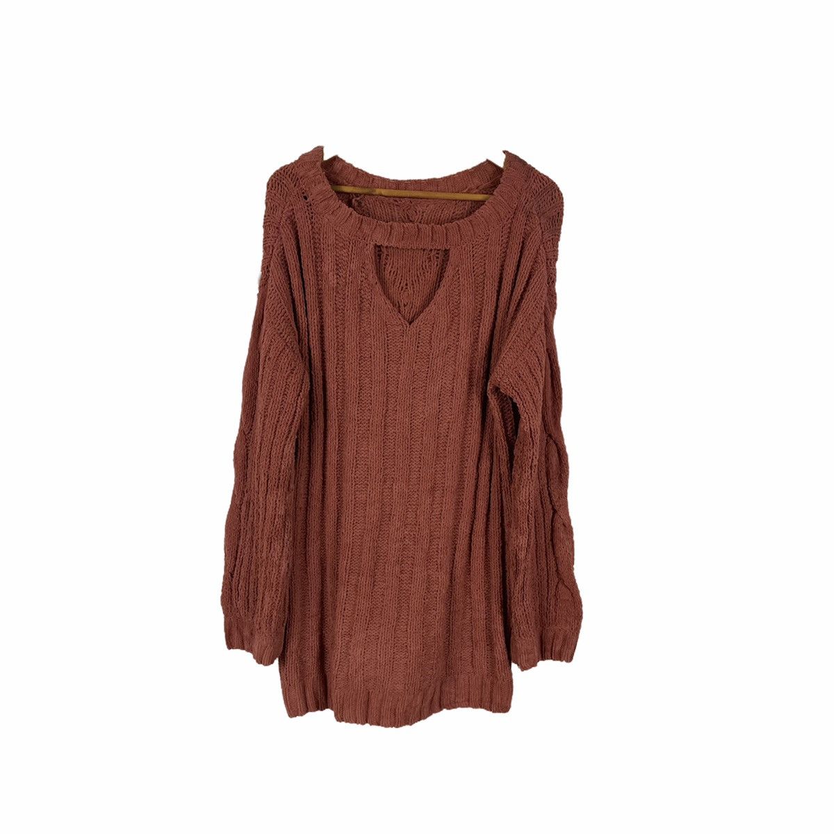 image of Coloured Cable Knit Sweater Japanese Knitted Jumper Sweater, Women's