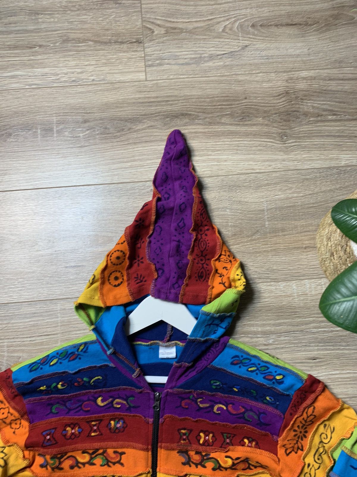 Japanese Brand Vintage Y2K Patchwork Elf zip hoodie Japanese brand Size US S / EU 44-46 / 1 - 3 Thumbnail