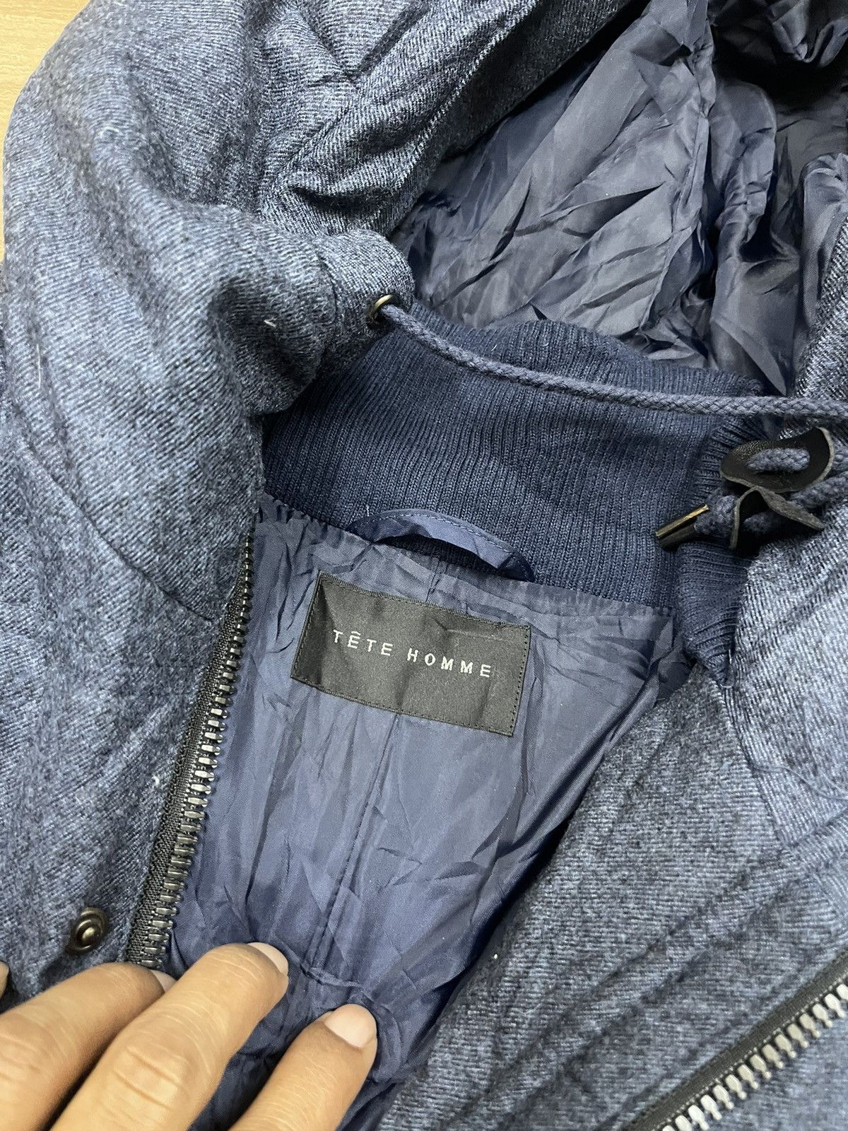 Issey Miyake × Japanese Brand × Tete Homme Tete Homme Down Jacket Size US M / EU 48-50 / 2 - 3 Thumbnail
