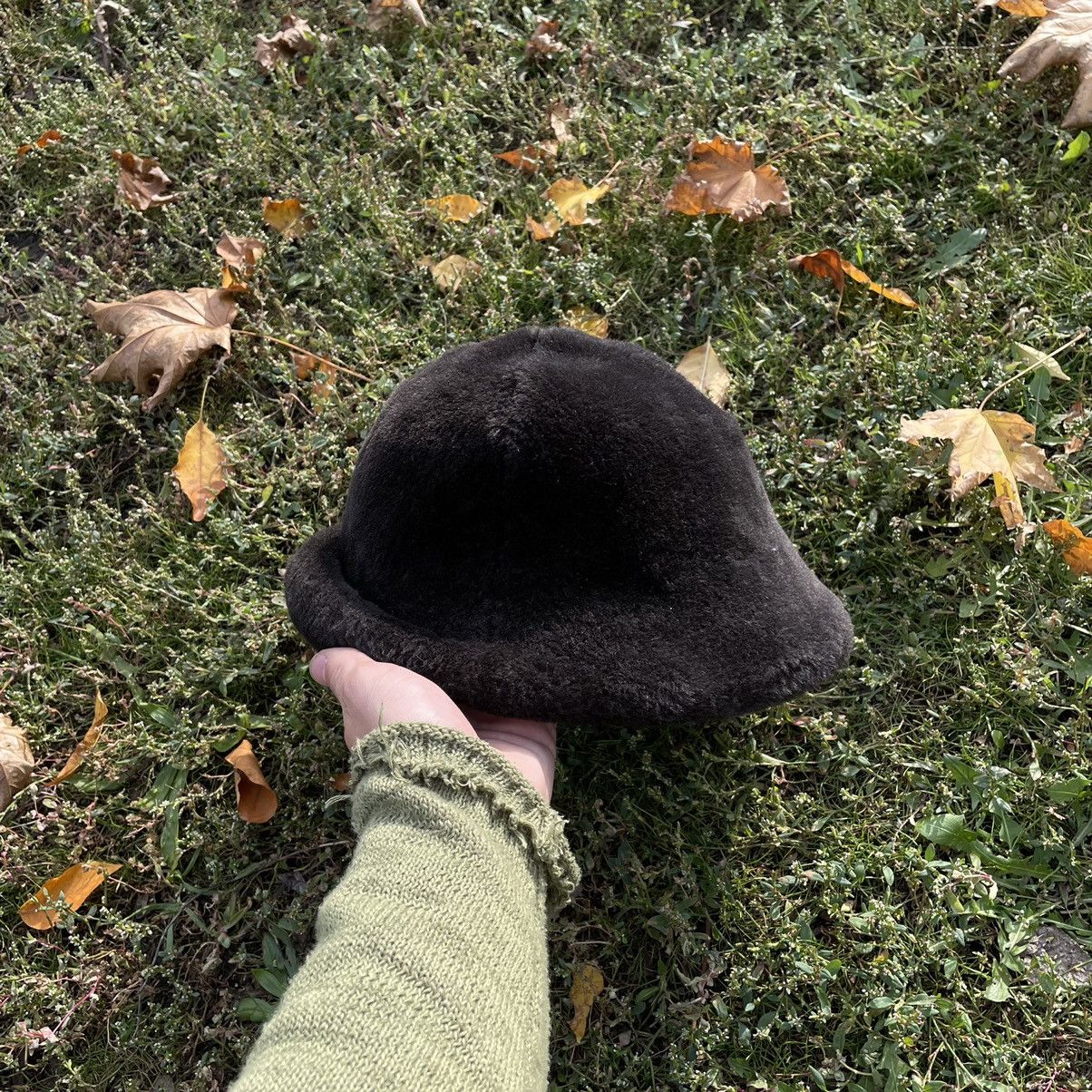 Vintage Vintage 90s Black Mohair Beanie Grunge Streetwear Cropped OS Size ONE SIZE - 1 Thumbnail