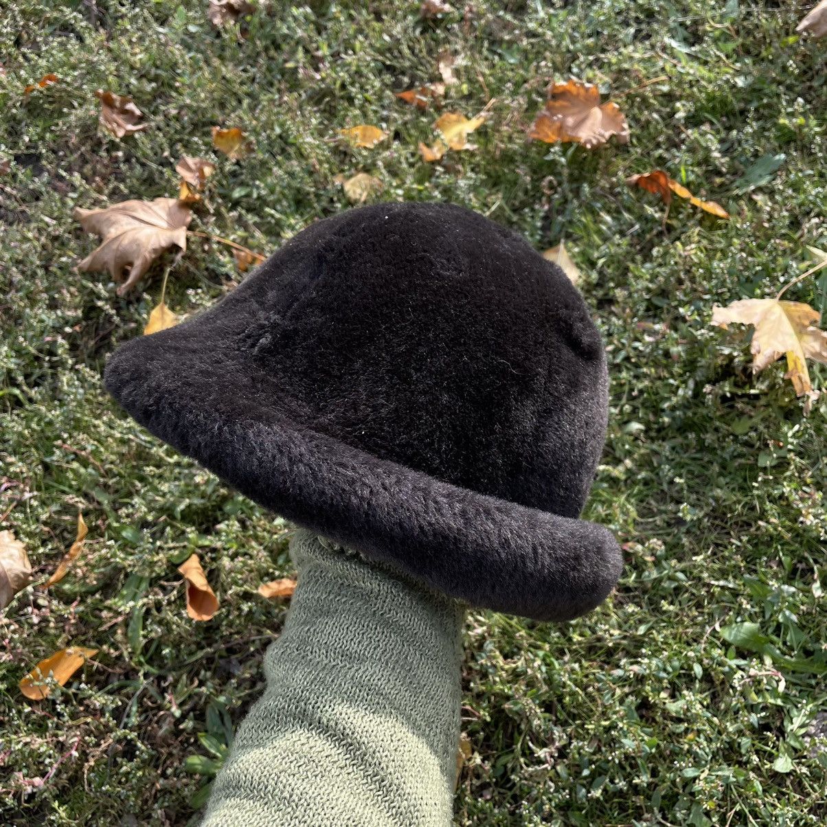 Vintage Vintage 90s Black Mohair Beanie Grunge Streetwear Cropped OS Size ONE SIZE - 2 Thumbnail