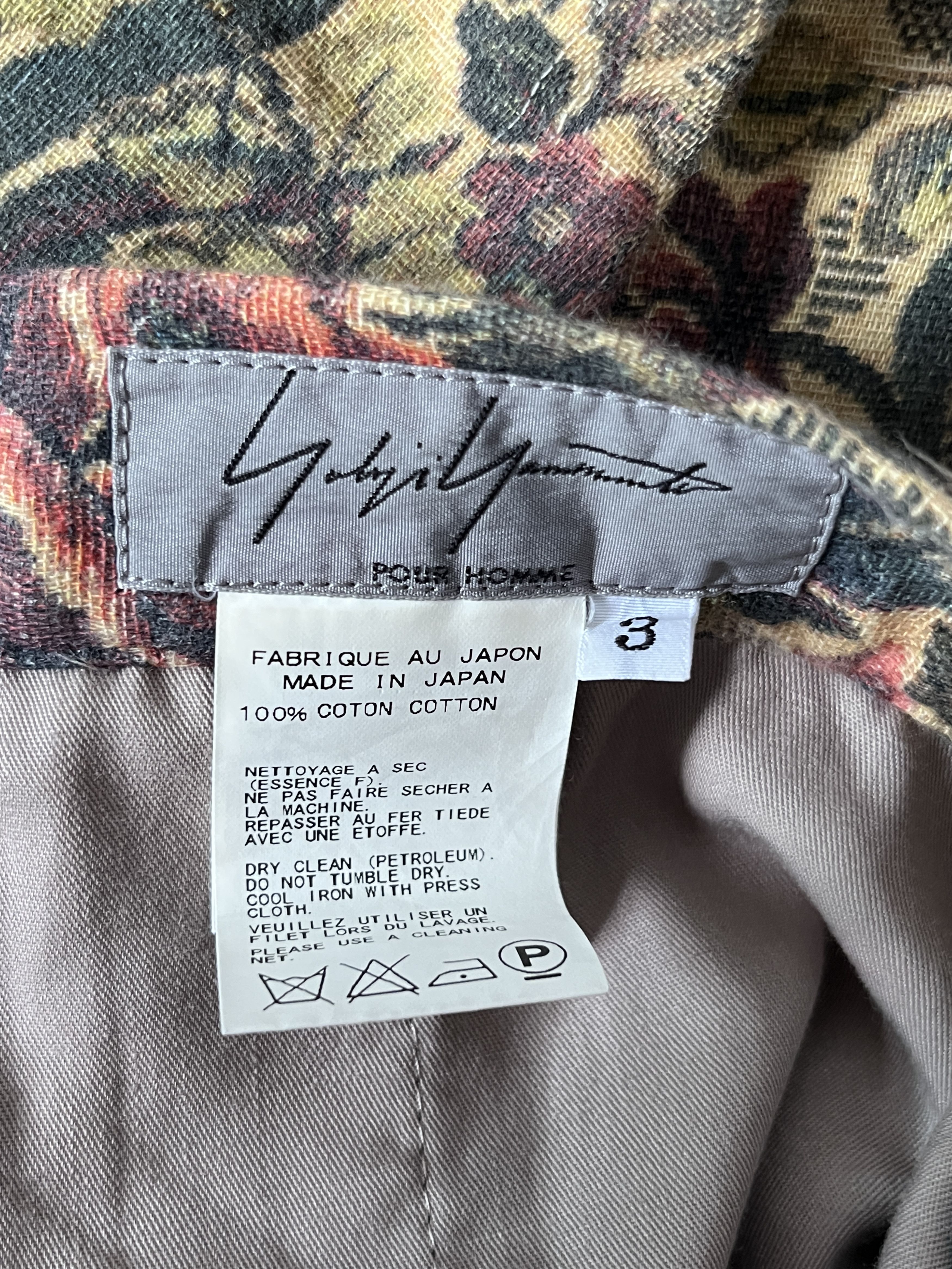 Yohji Yamamoto Pour Homme SS11 Flower Tapestry Print Suit Size US L / EU 52-54 / 3 - 9 Thumbnail