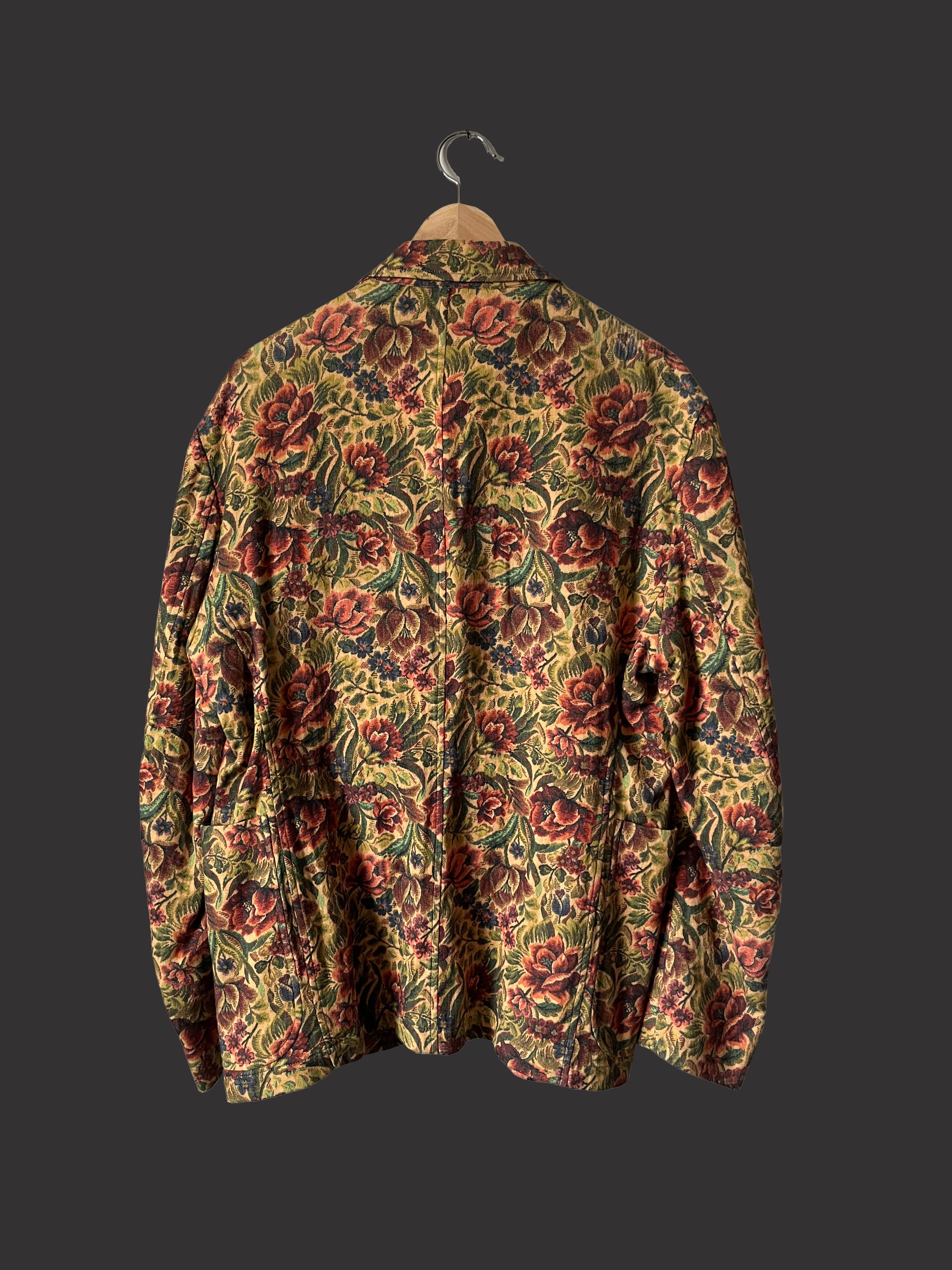 Yohji Yamamoto Pour Homme SS11 Flower Tapestry Print Suit Size US L / EU 52-54 / 3 - 3 Thumbnail