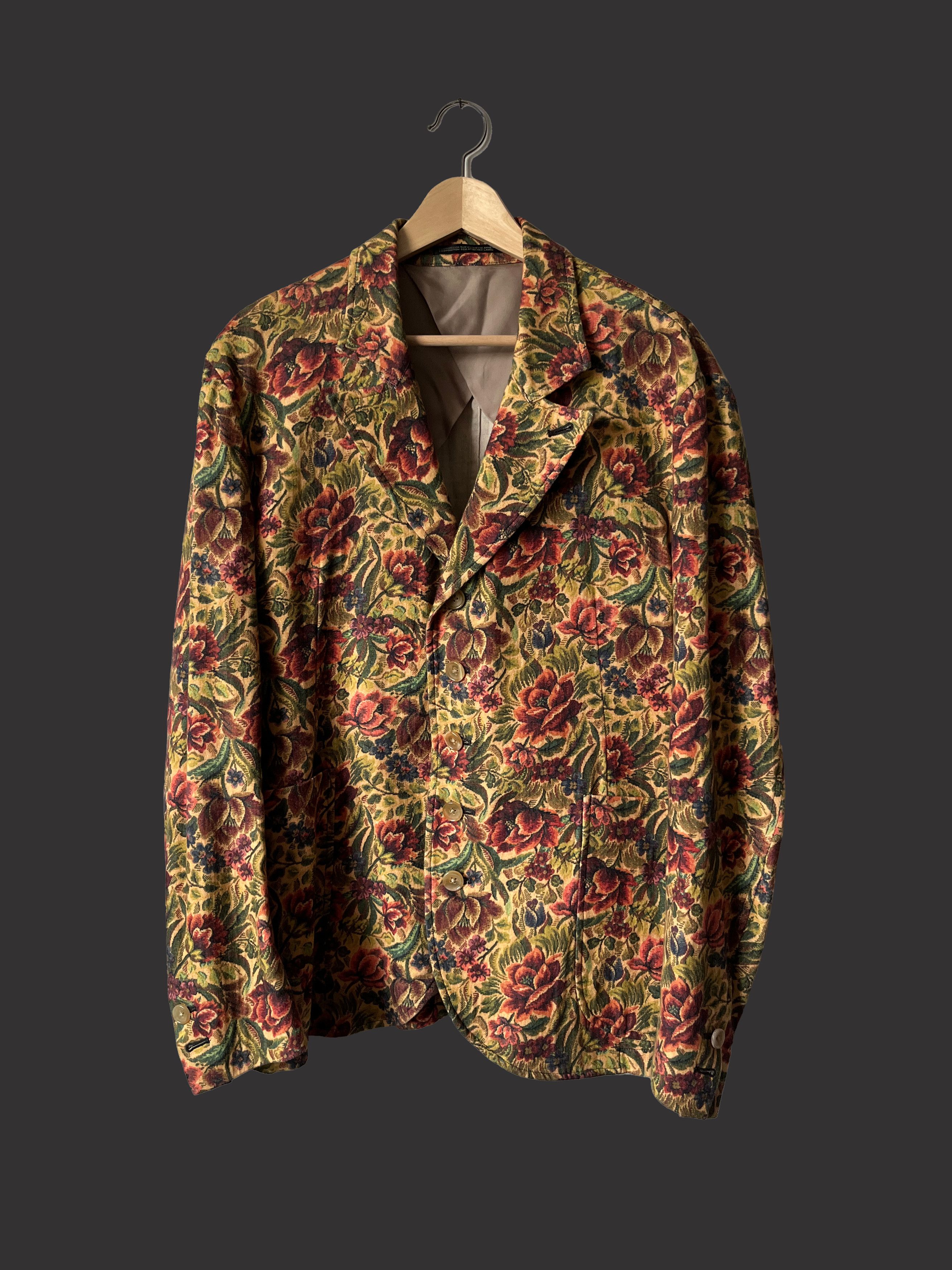 Yohji Yamamoto Pour Homme SS11 Flower Tapestry Print Suit Size US L / EU 52-54 / 3 - 2 Thumbnail