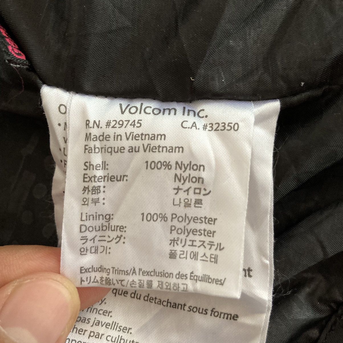 Designer Volcom Fullprint Blue Black Hooded Jacket Size US XL / EU 56 / 4 - 22 Thumbnail