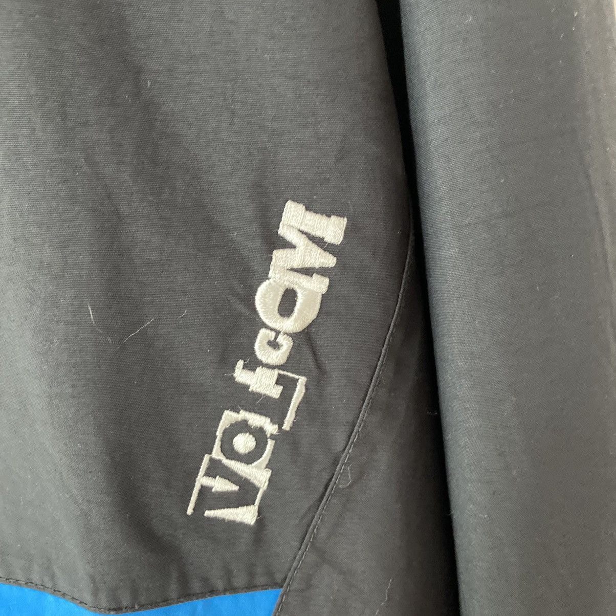 Designer Volcom Fullprint Blue Black Hooded Jacket Size US XL / EU 56 / 4 - 12 Thumbnail