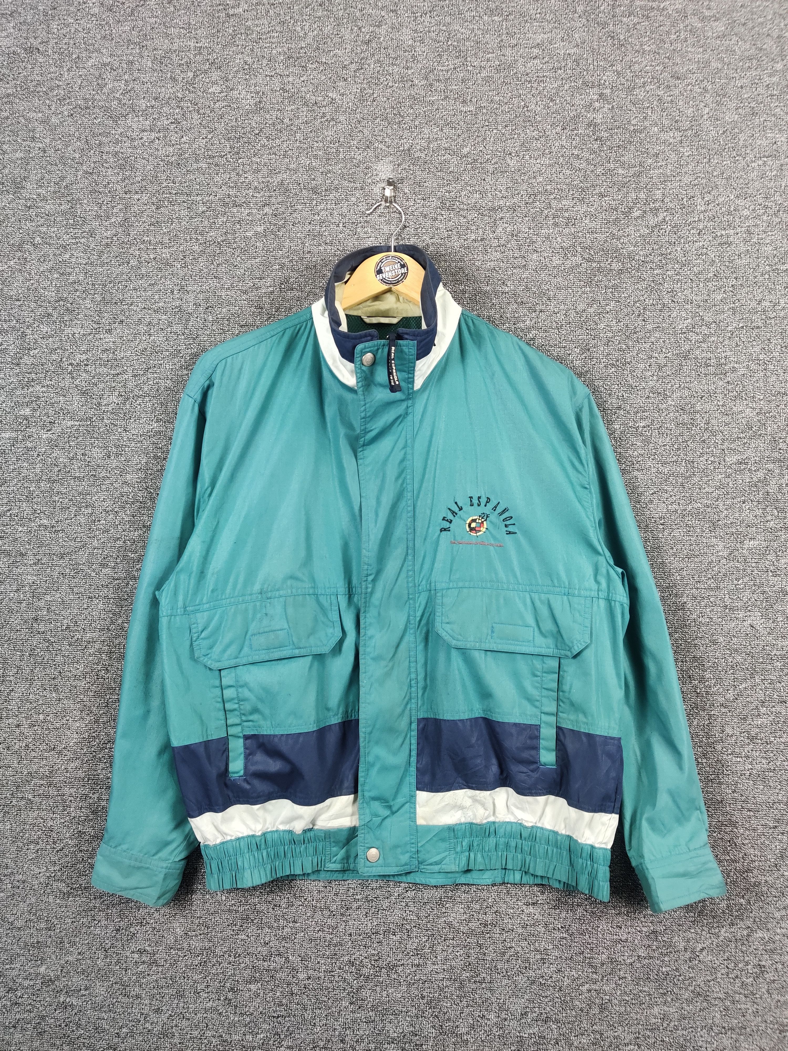 Vintage Vintage Real Espanola Football Windbreaker Light Jacket Size US L / EU 52-54 / 3 - 1 Thumbnail