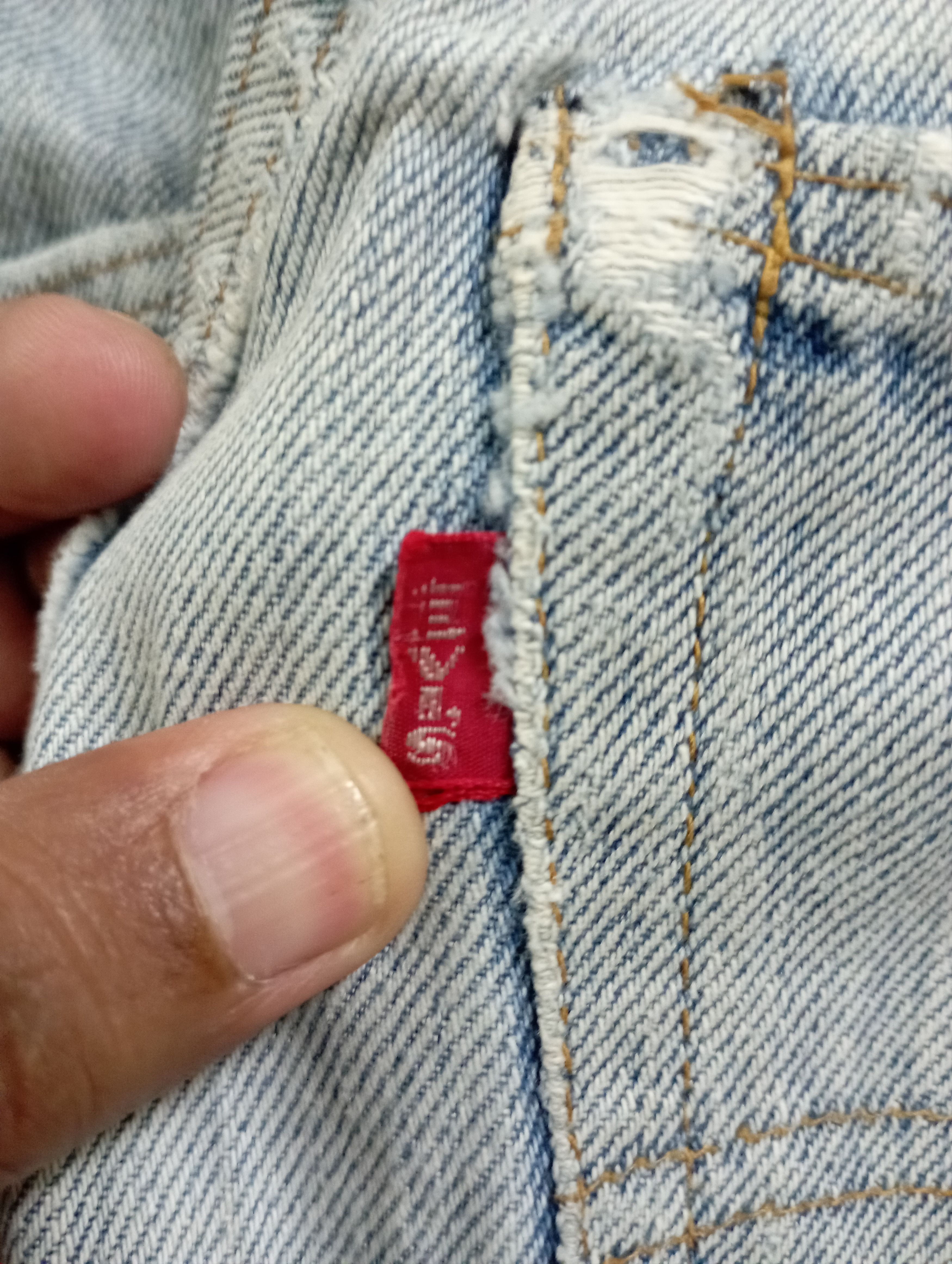 Levi's Vintage Selvedge 70's USA Levi's Rindem 501 Button No 6 Size US 31 - 19 Thumbnail