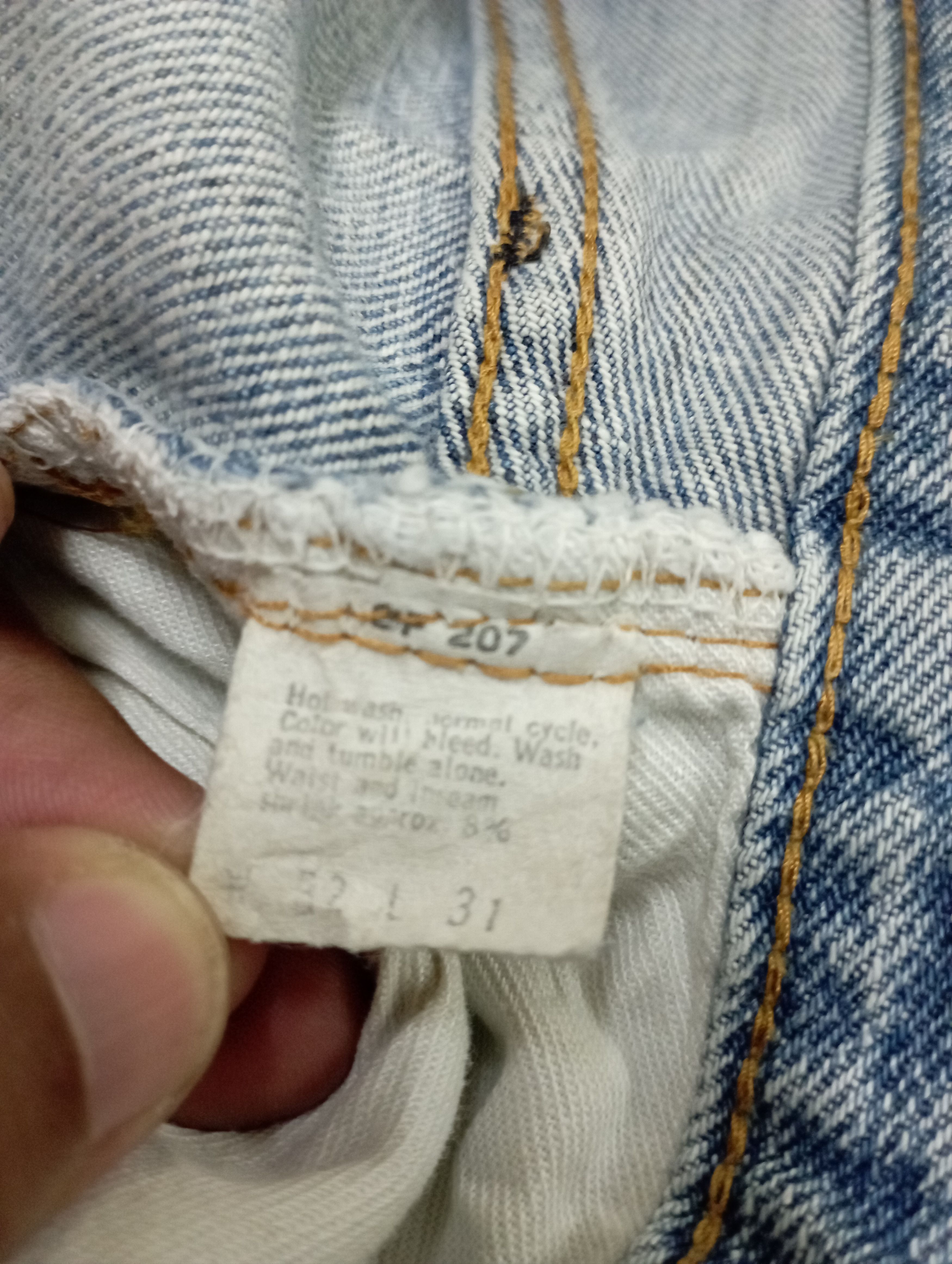 Levi's Vintage Selvedge 70's USA Levi's Rindem 501 Button No 6 Size US 31 - 23 Thumbnail