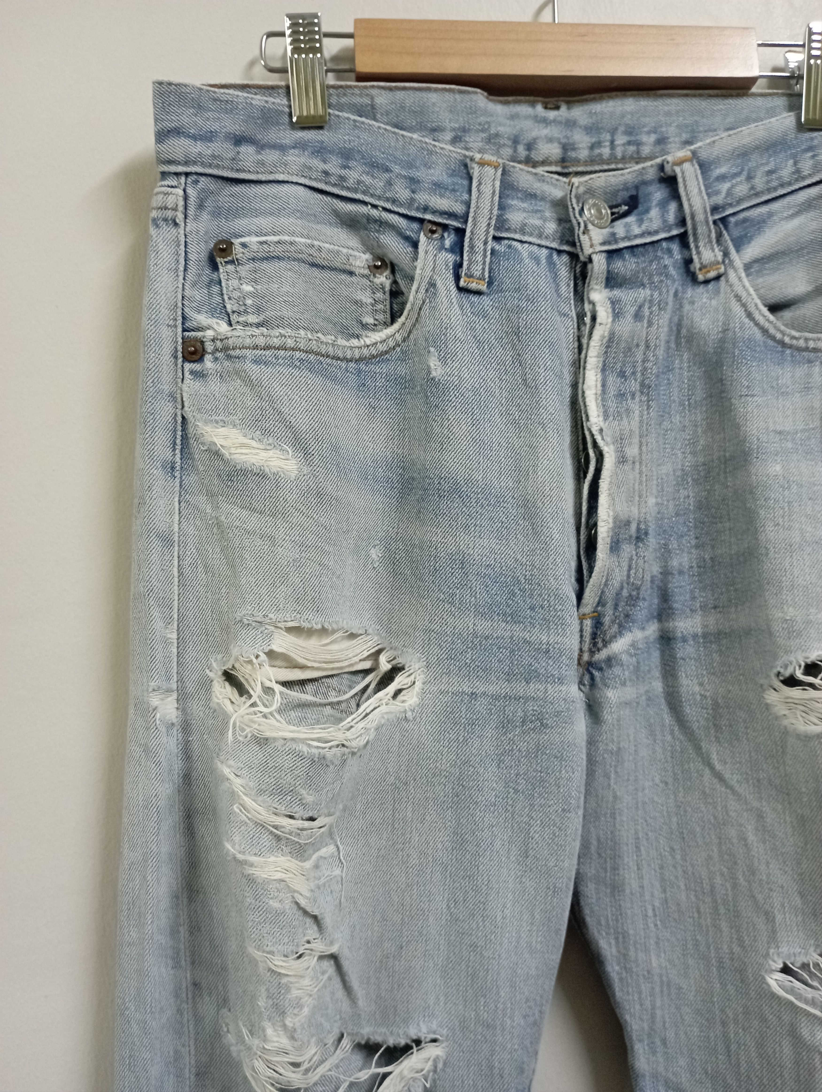 Levi's Vintage Selvedge 70's USA Levi's Rindem 501 Button No 6 Size US 31 - 6 Thumbnail