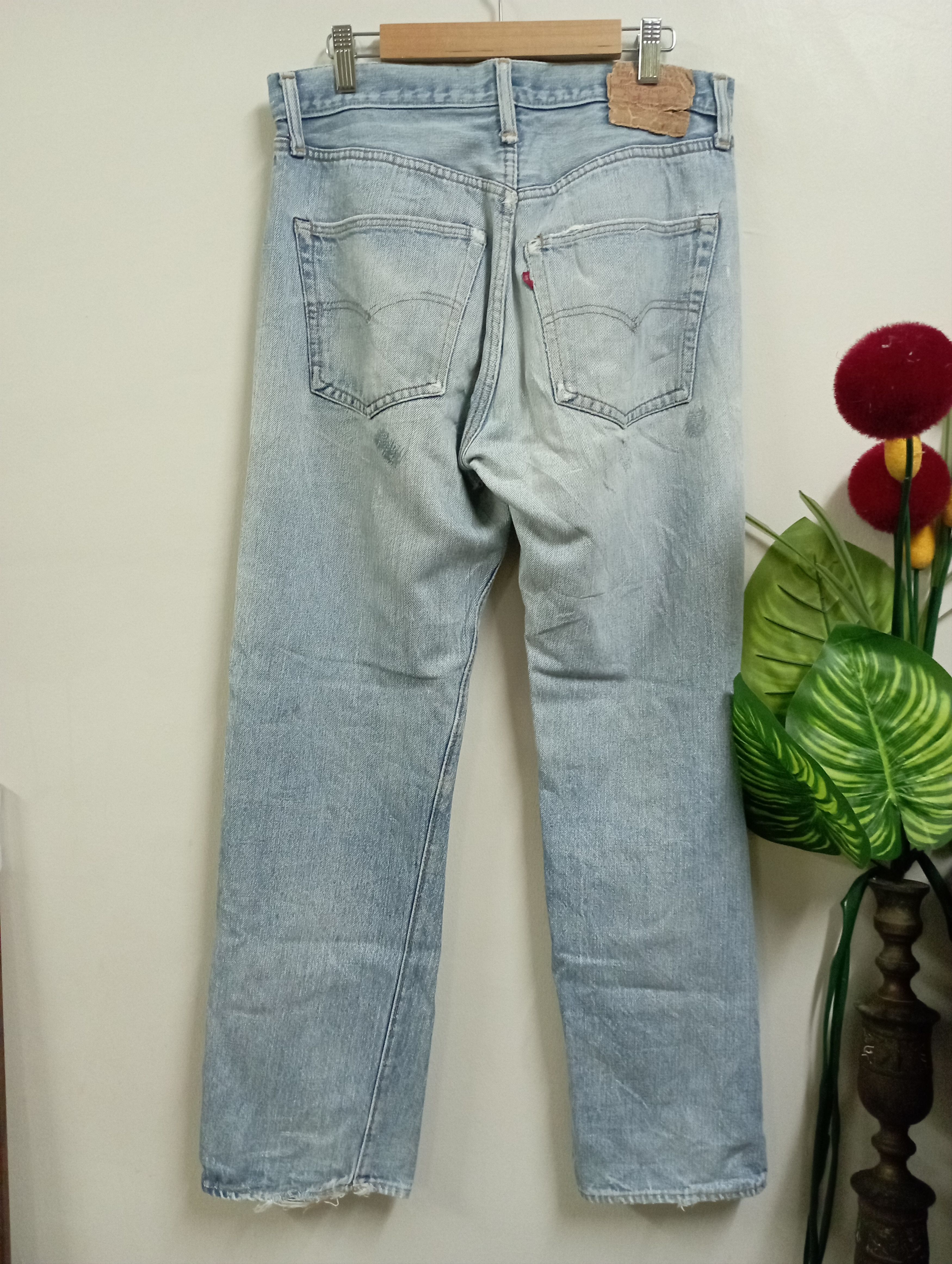 Levi's Vintage Selvedge 70's USA Levi's Rindem 501 Button No 6 Size US 31 - 2 Thumbnail