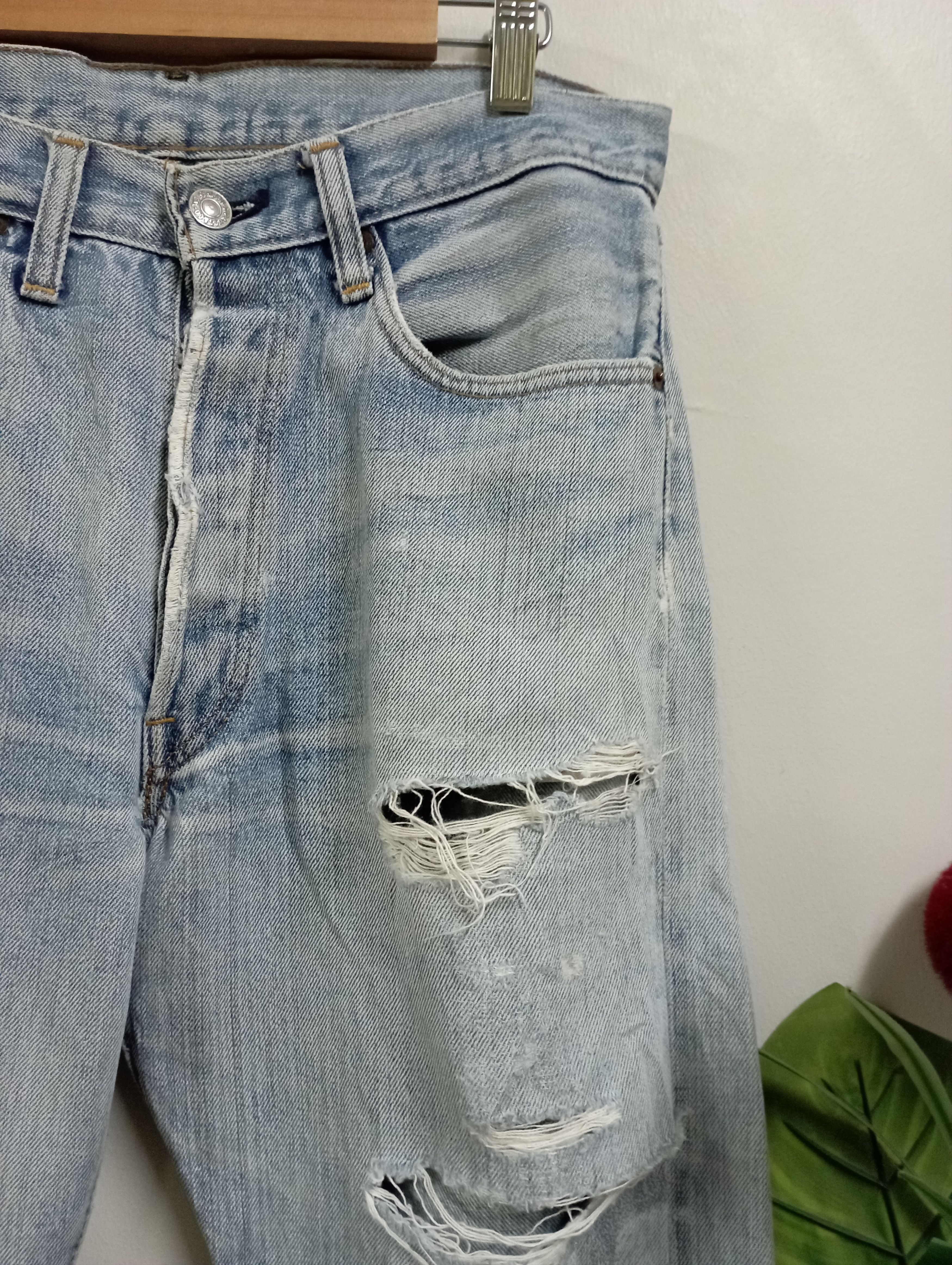 Levi's Vintage Selvedge 70's USA Levi's Rindem 501 Button No 6 Size US 31 - 3 Thumbnail