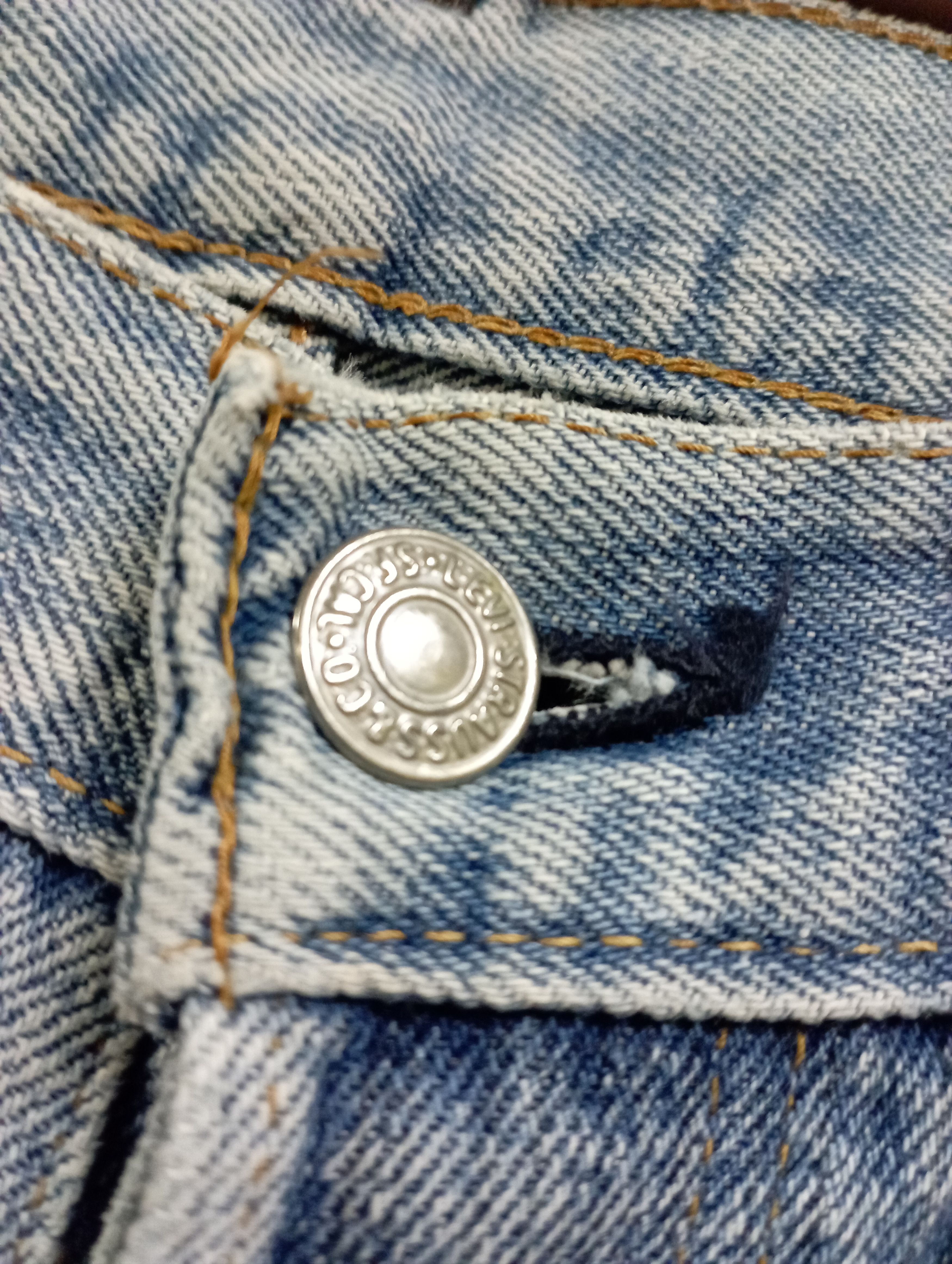 Levi's Vintage Selvedge 70's USA Levi's Rindem 501 Button No 6 Size US 31 - 11 Thumbnail