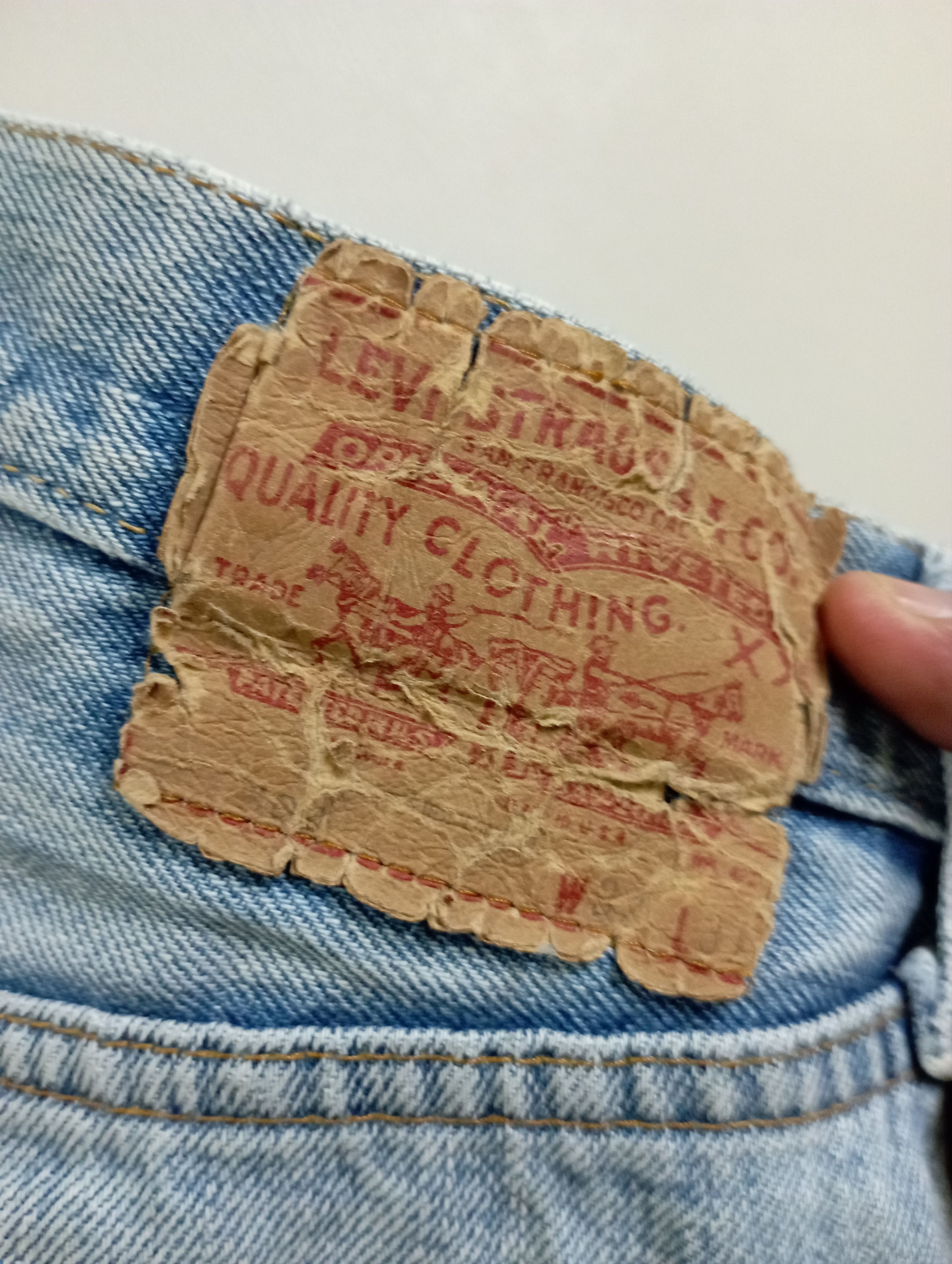 Levi's Vintage Selvedge 70's USA Levi's Rindem 501 Button No 6 Size US 31 - 20 Thumbnail