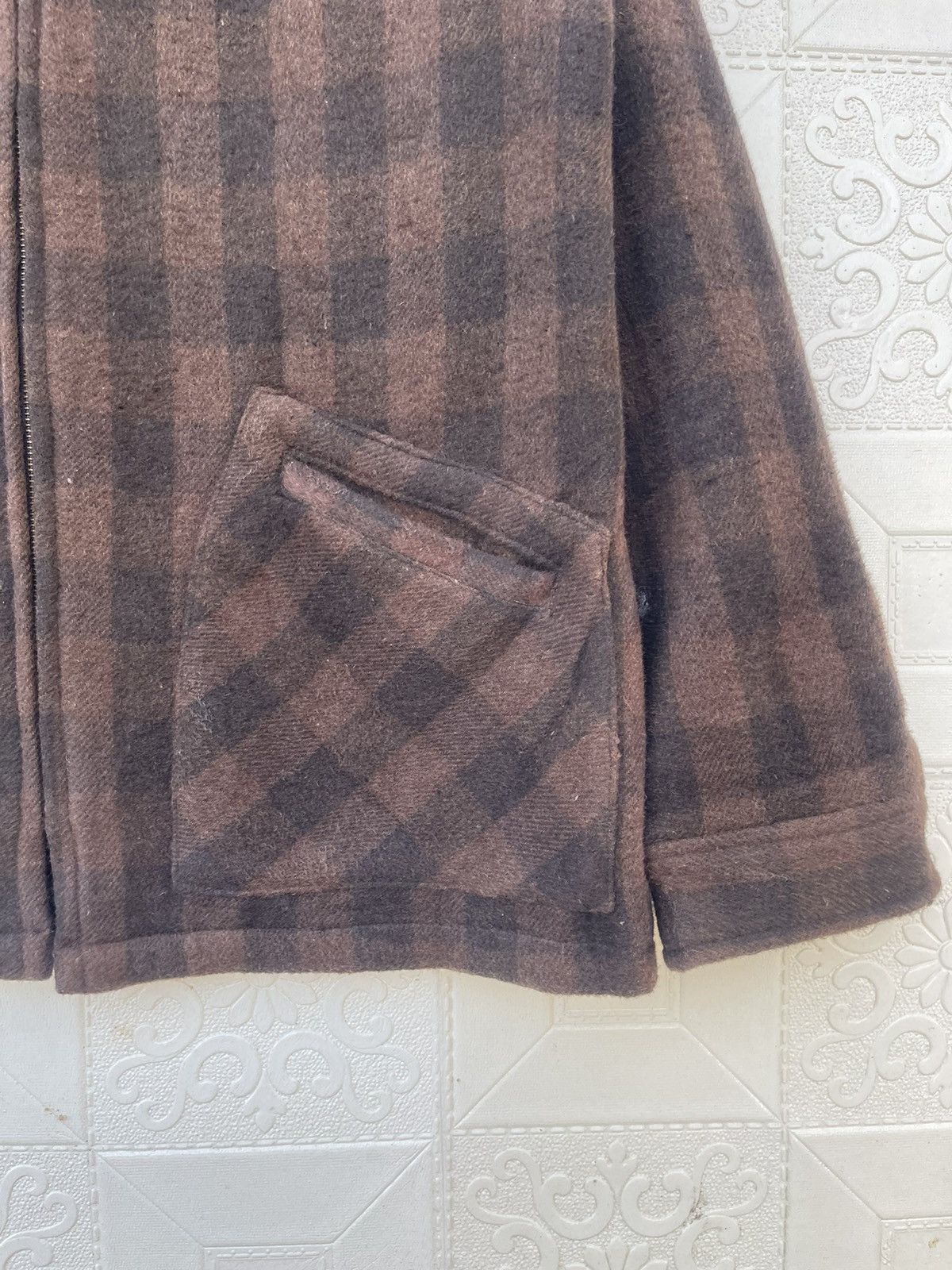 Kansai Yamamoto Vintage Kansai Yamamoto Kansai Jeans Fur Collar Wool Jacket Size US M / EU 48-50 / 2 - 11 Thumbnail