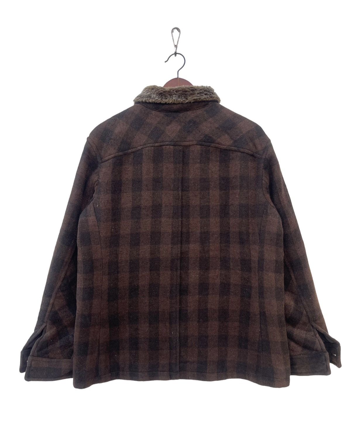 Kansai Yamamoto Vintage Kansai Yamamoto Kansai Jeans Fur Collar Wool Jacket Size US M / EU 48-50 / 2 - 2 Thumbnail