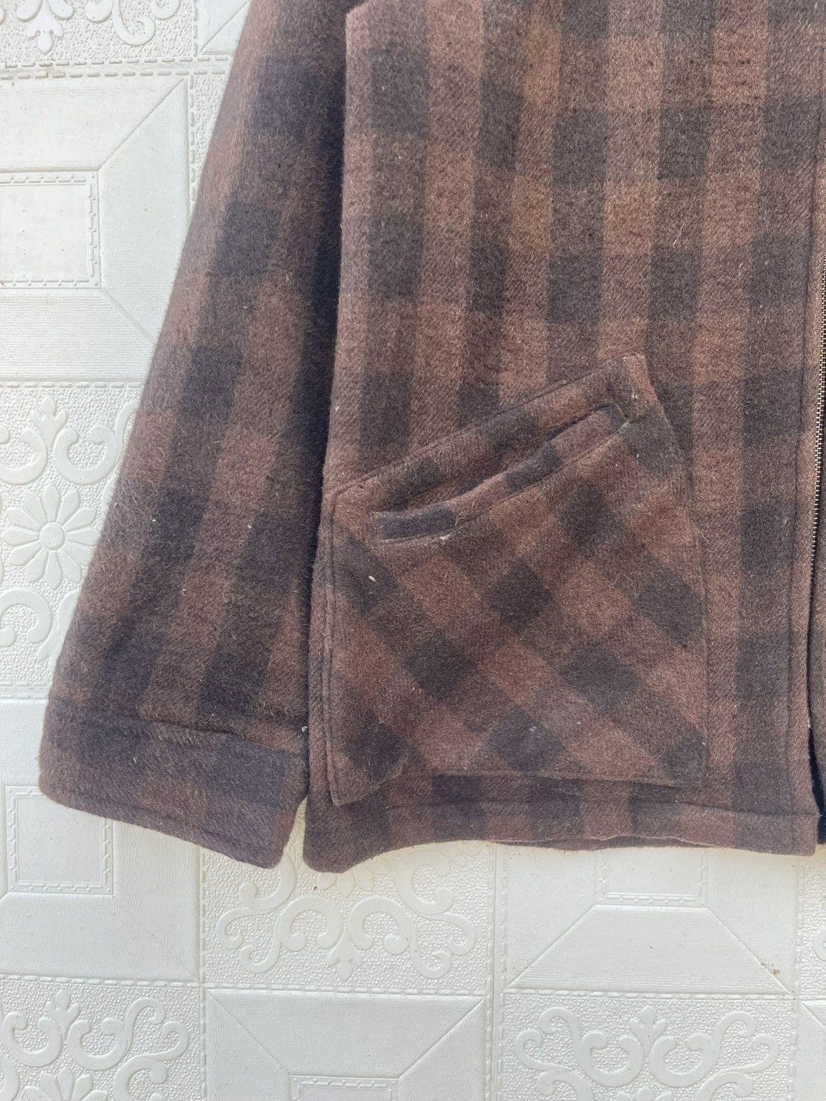 Kansai Yamamoto Vintage Kansai Yamamoto Kansai Jeans Fur Collar Wool Jacket Size US M / EU 48-50 / 2 - 10 Thumbnail